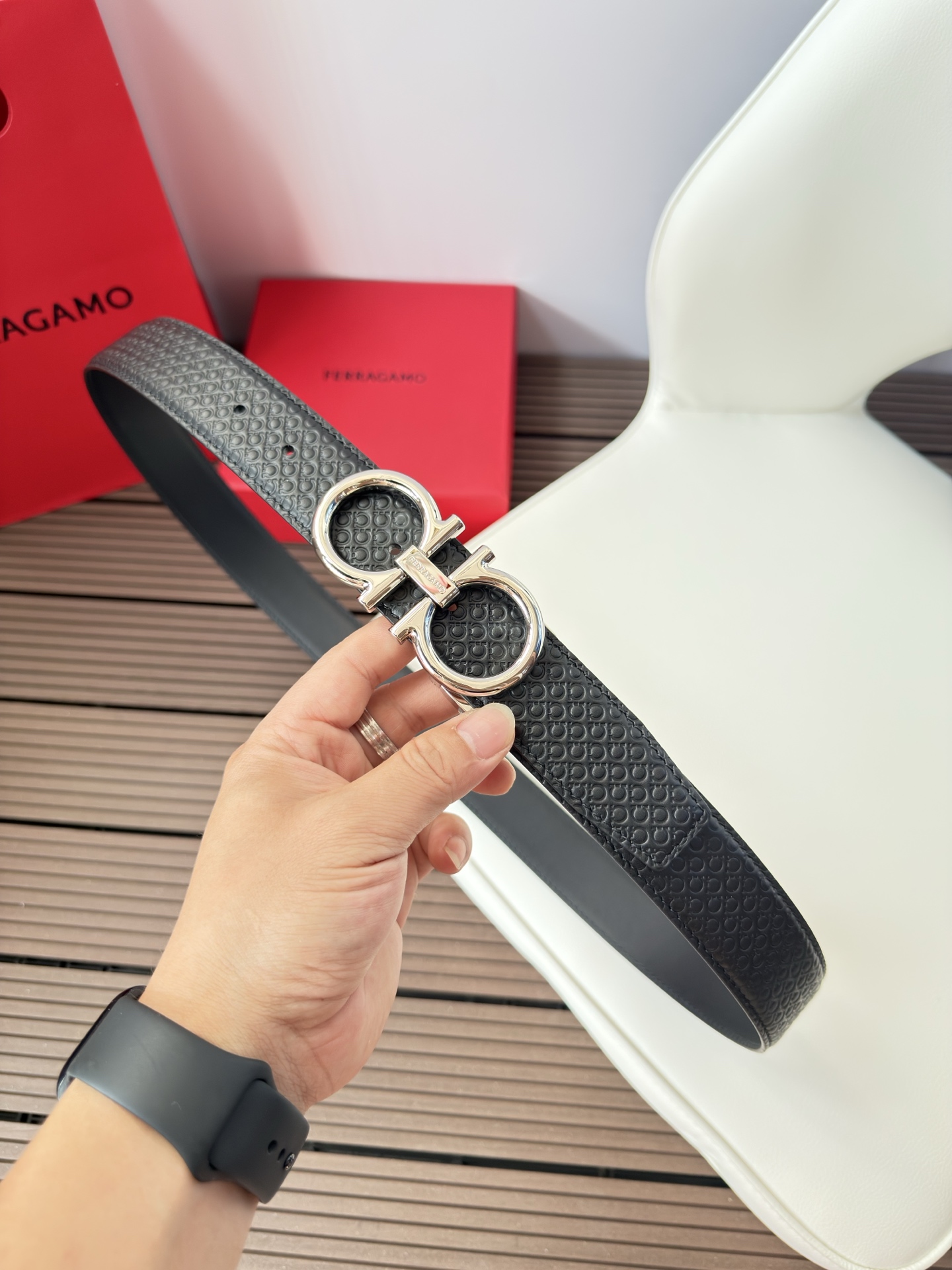 菲拉格慕3.5cm 原厂皮料.精密黄铜五金升级版、正品厂IP电镀！原版搭配、