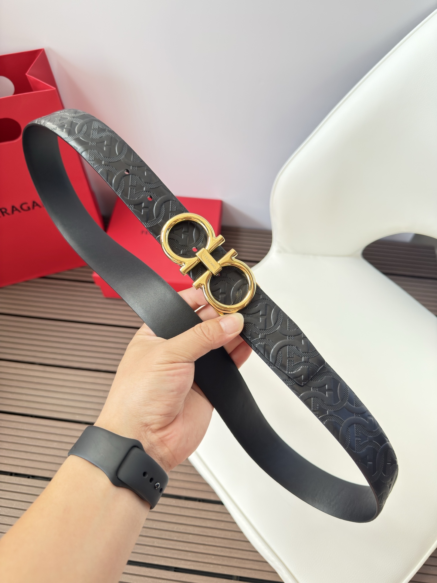 菲拉格慕3.5cm 原厂皮料.精密黄铜五金升级版、正品厂IP电镀！原版搭配、