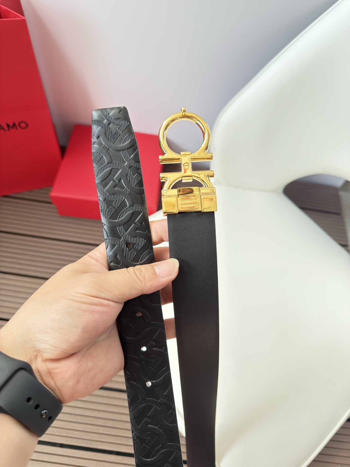 菲拉格慕3.5cm 原厂皮料.精密黄铜五金升级版、正品厂IP电镀！原版搭配、