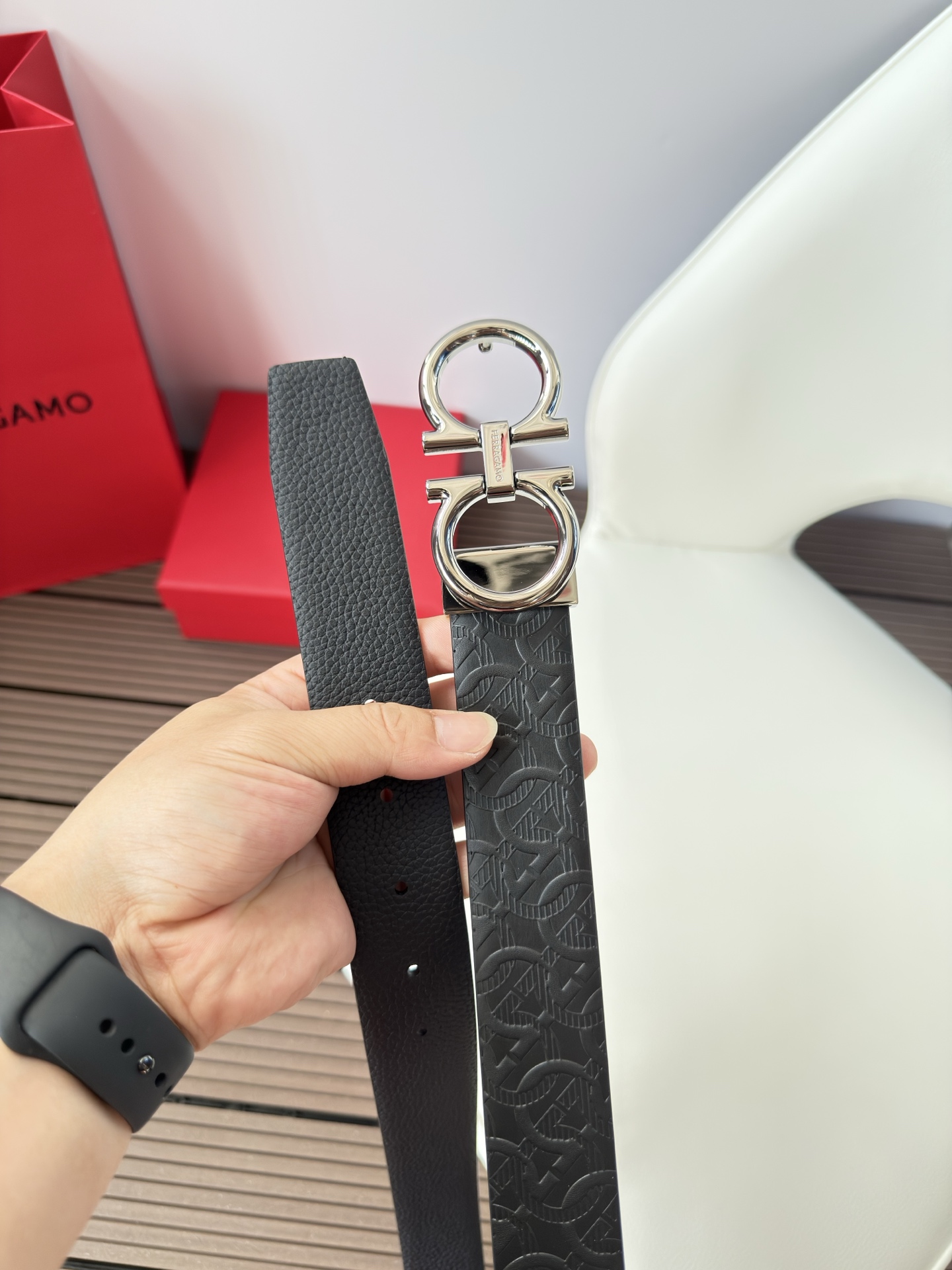 菲拉格慕3.5cm 原厂皮料.精密黄铜五金升级版、正品厂IP电镀！原版搭配、