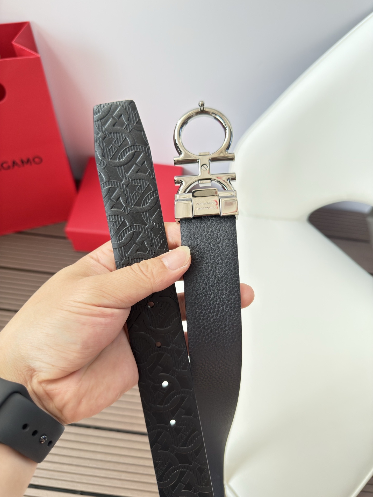 菲拉格慕3.5cm 原厂皮料.精密黄铜五金升级版、正品厂IP电镀！原版搭配、