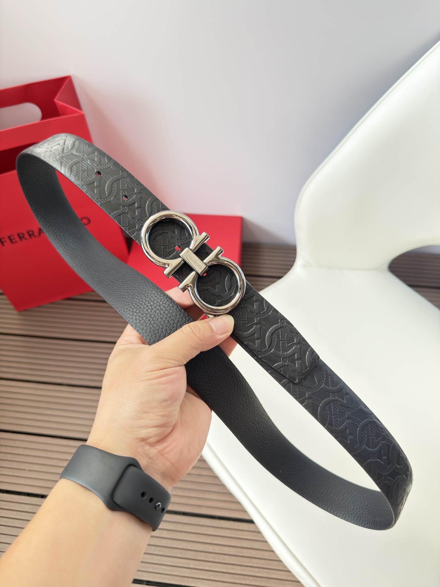 菲拉格慕3.5cm 原厂皮料.精密黄铜五金升级版、正品厂IP电镀！原版搭配、