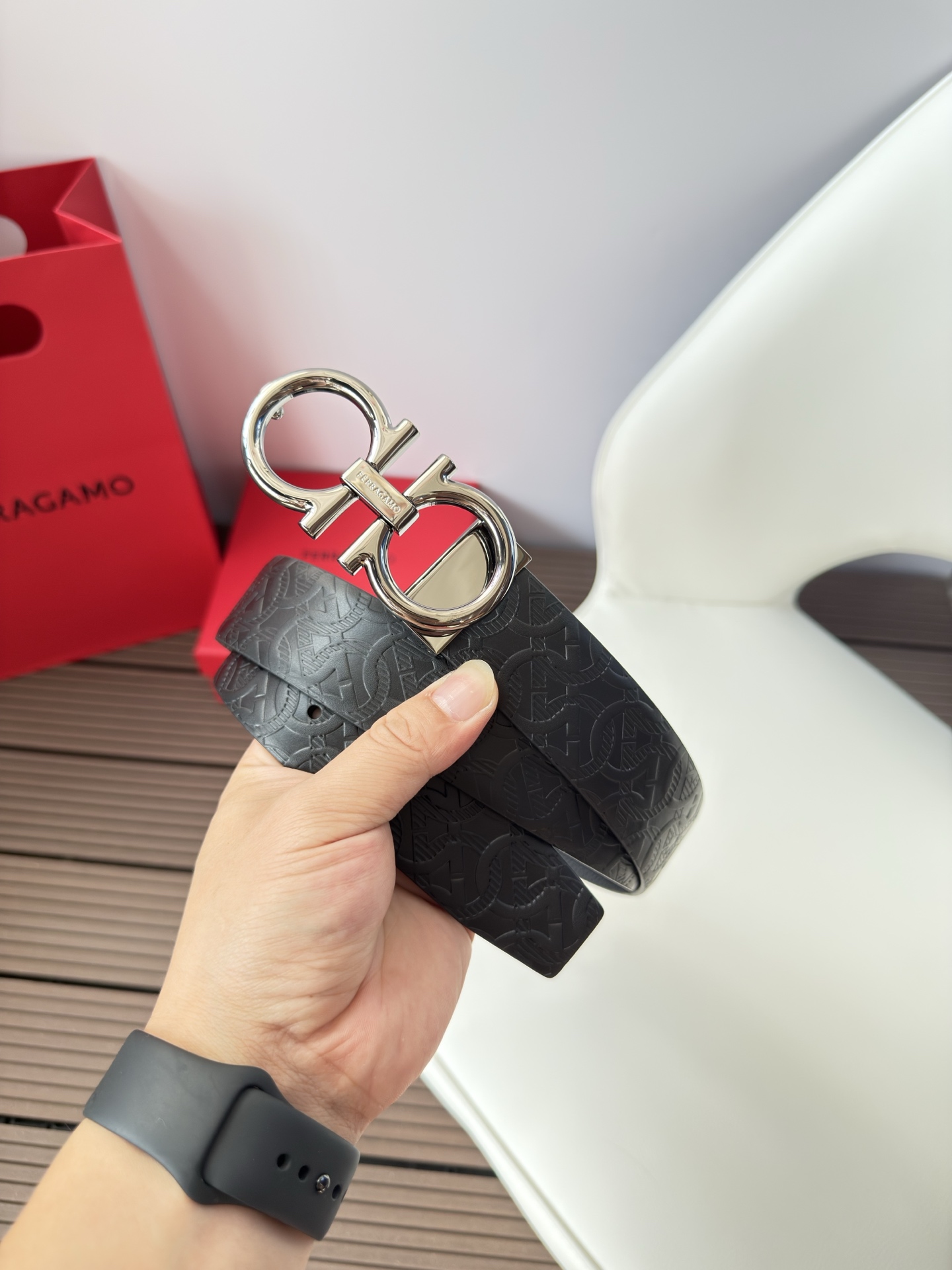 菲拉格慕3.5cm 原厂皮料.精密黄铜五金升级版、正品厂IP电镀！原版搭配、