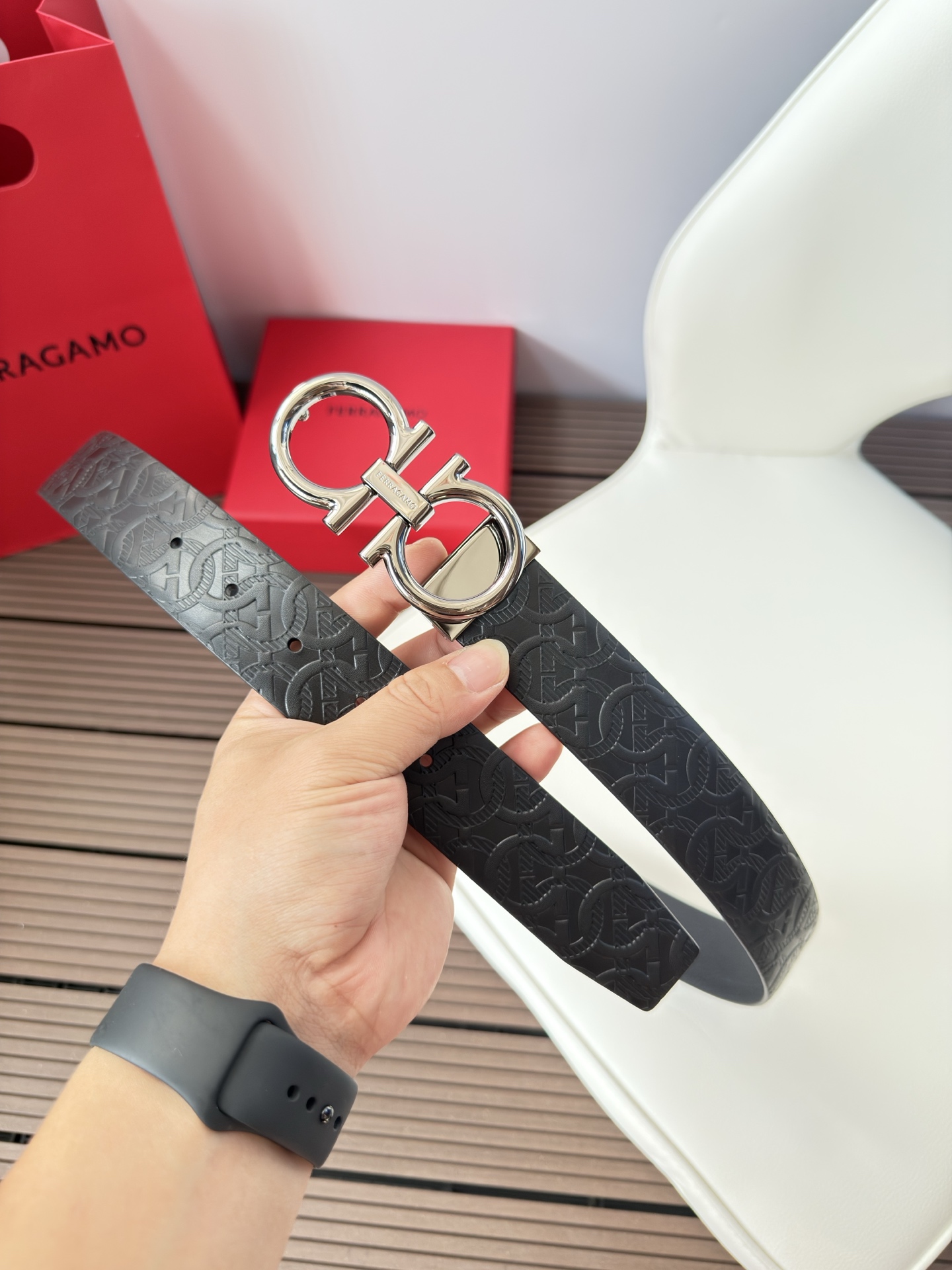 菲拉格慕3.5cm 原厂皮料.精密黄铜五金升级版、正品厂IP电镀！原版搭配、