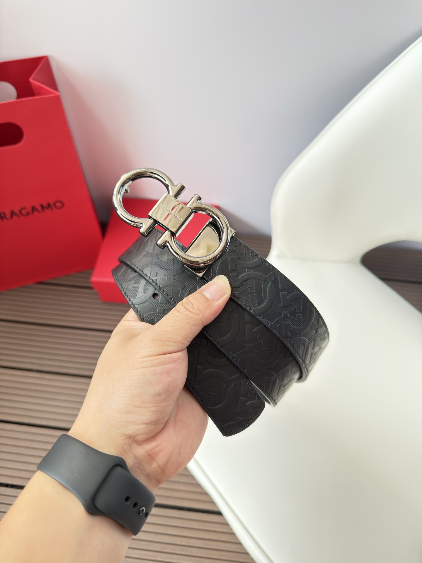 菲拉格慕3.5cm 原厂皮料.精密黄铜五金升级版、正品厂IP电镀！原版搭配、