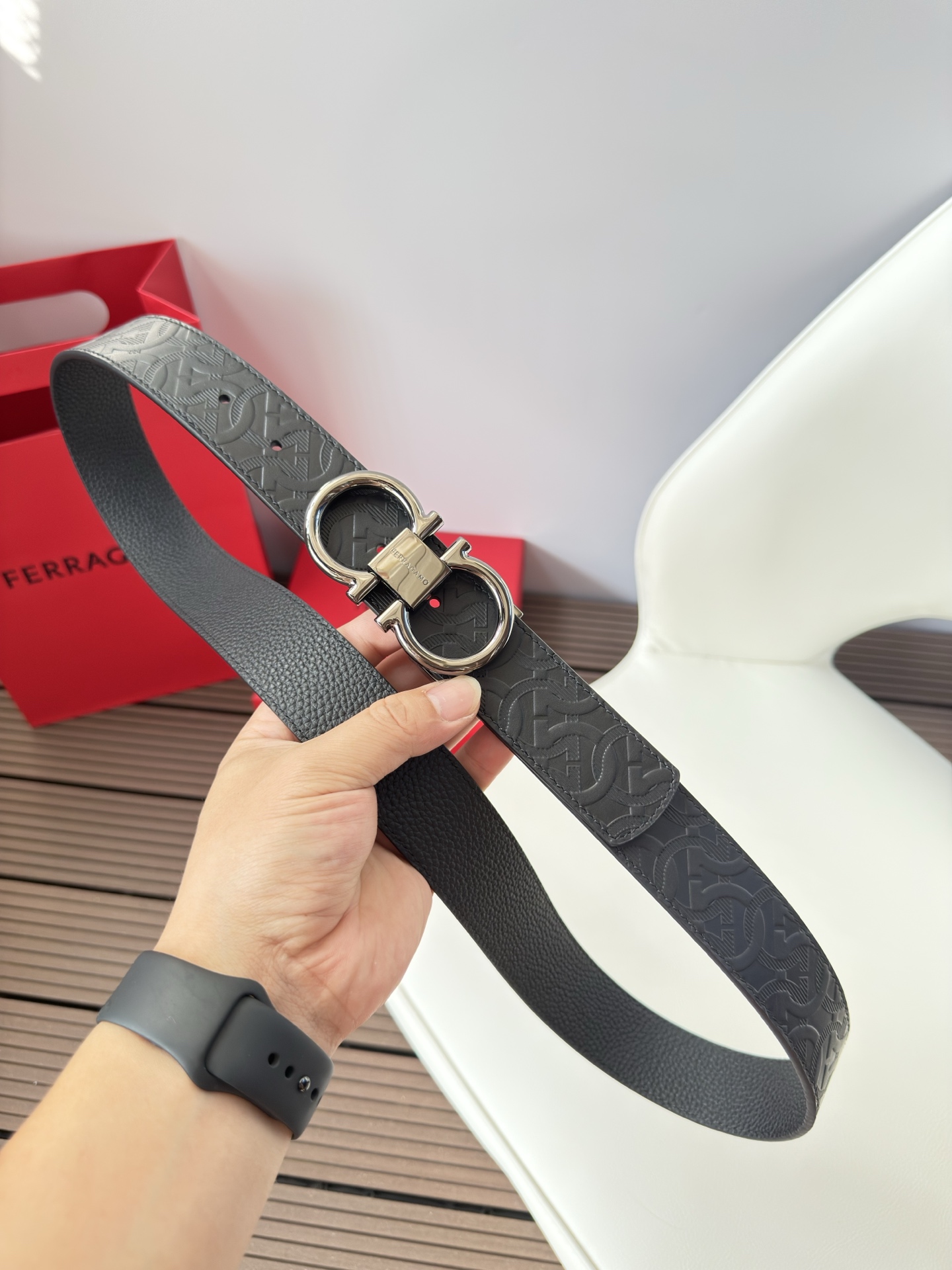 菲拉格慕3.5cm 原厂皮料.精密黄铜五金升级版、正品厂IP电镀！原版搭配、