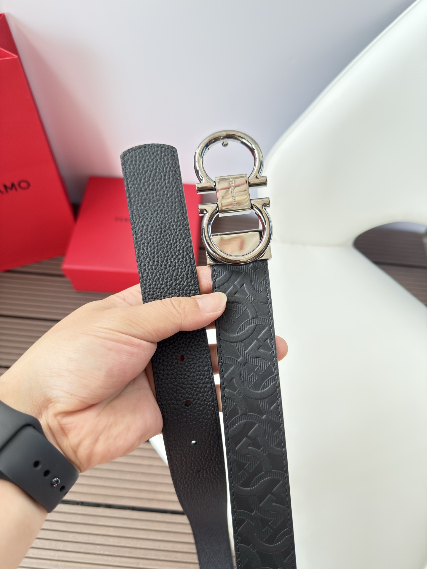 菲拉格慕3.5cm 原厂皮料.精密黄铜五金升级版、正品厂IP电镀！原版搭配、