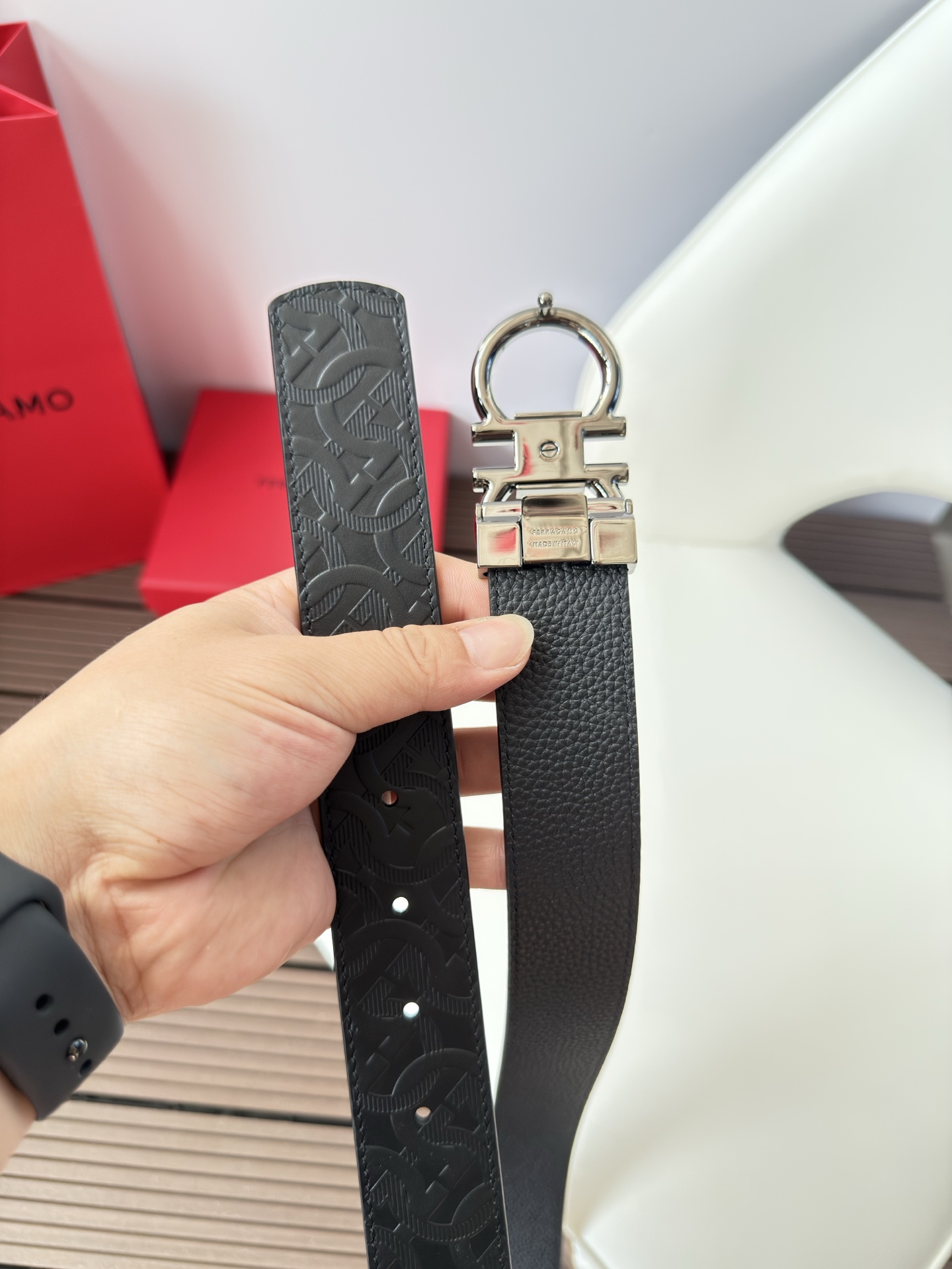 菲拉格慕3.5cm 原厂皮料.精密黄铜五金升级版、正品厂IP电镀！原版搭配、