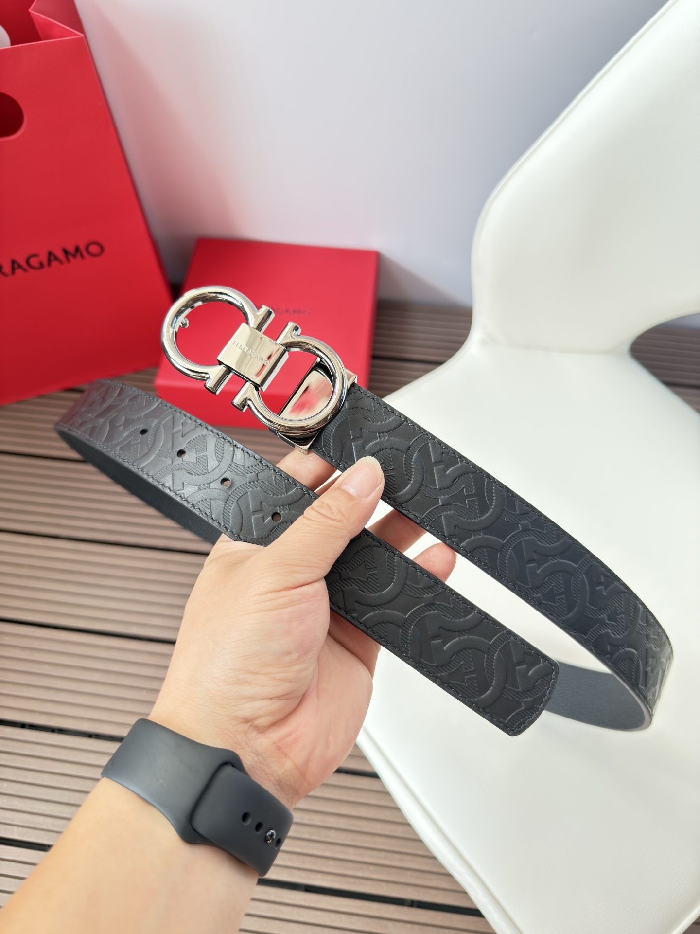 菲拉格慕3.5cm 原厂皮料.精密黄铜五金升级版、正品厂IP电镀！原版搭配、