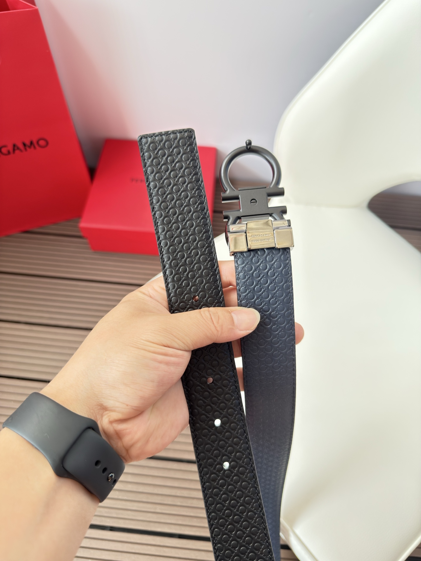 菲拉格慕3.5cm 原厂皮料.精密黄铜五金升级版、正品厂IP电镀！原版搭配、