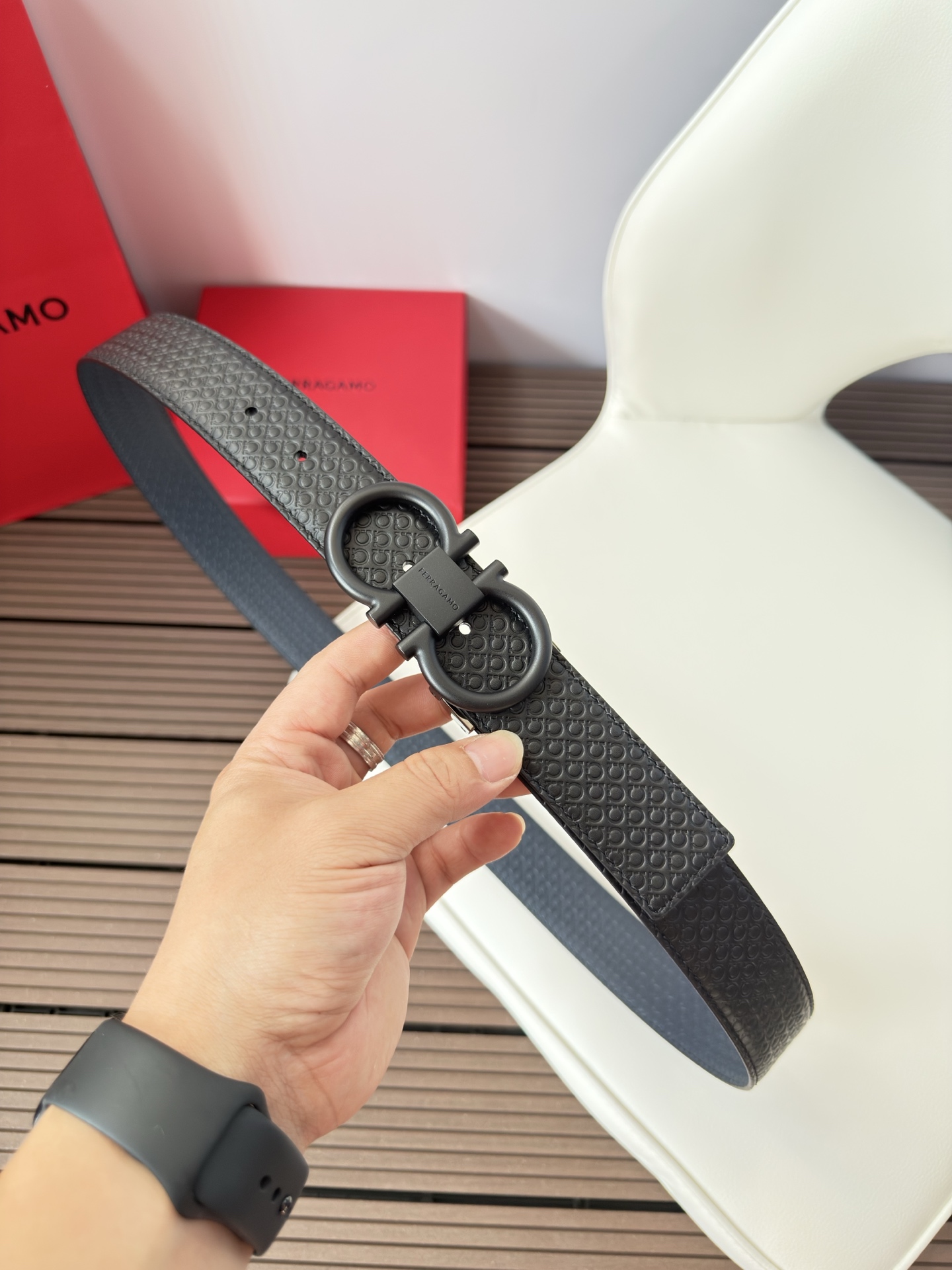 菲拉格慕3.5cm 原厂皮料.精密黄铜五金升级版、正品厂IP电镀！原版搭配、