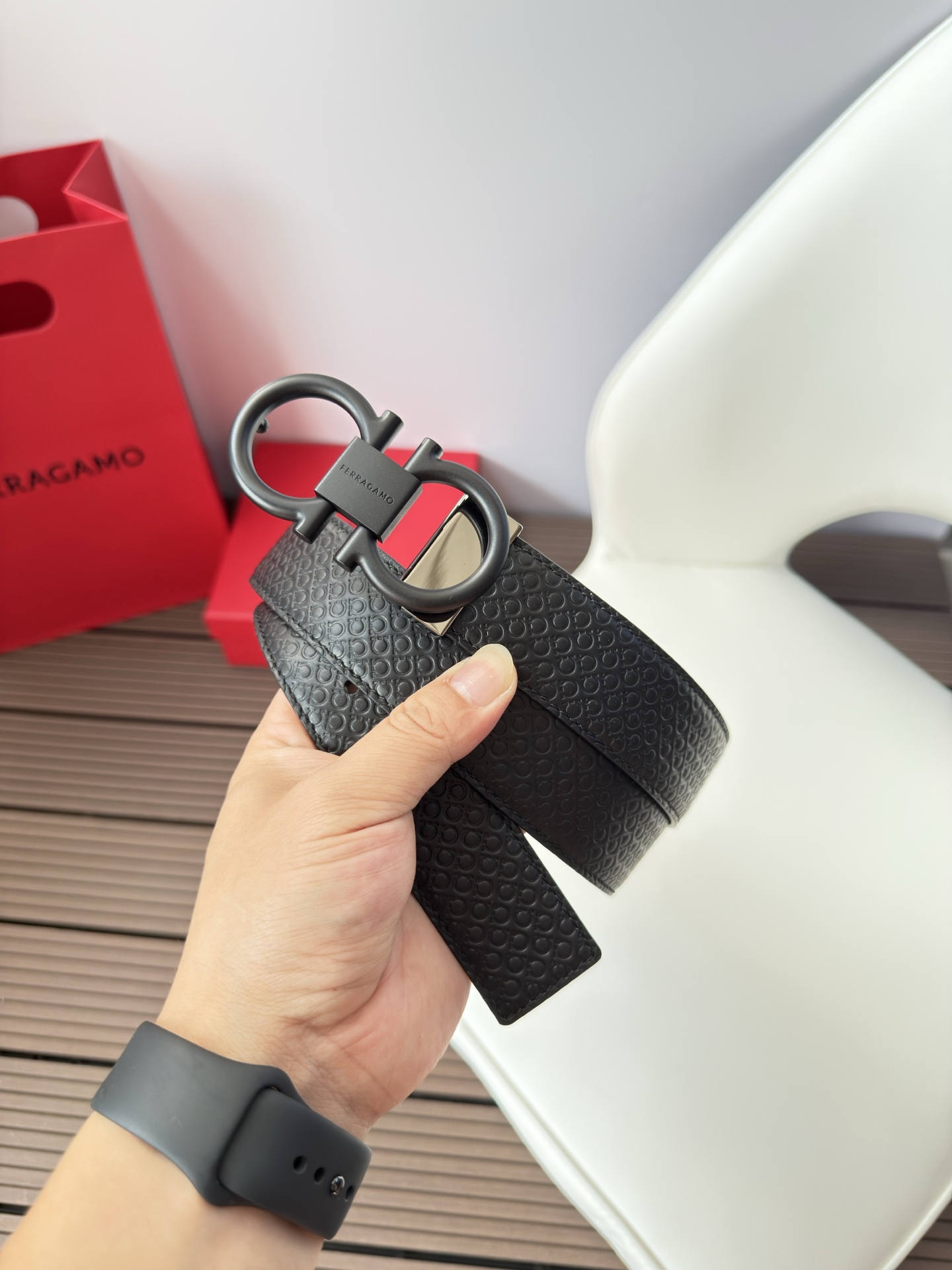 菲拉格慕3.5cm 原厂皮料.精密黄铜五金升级版、正品厂IP电镀！原版搭配、