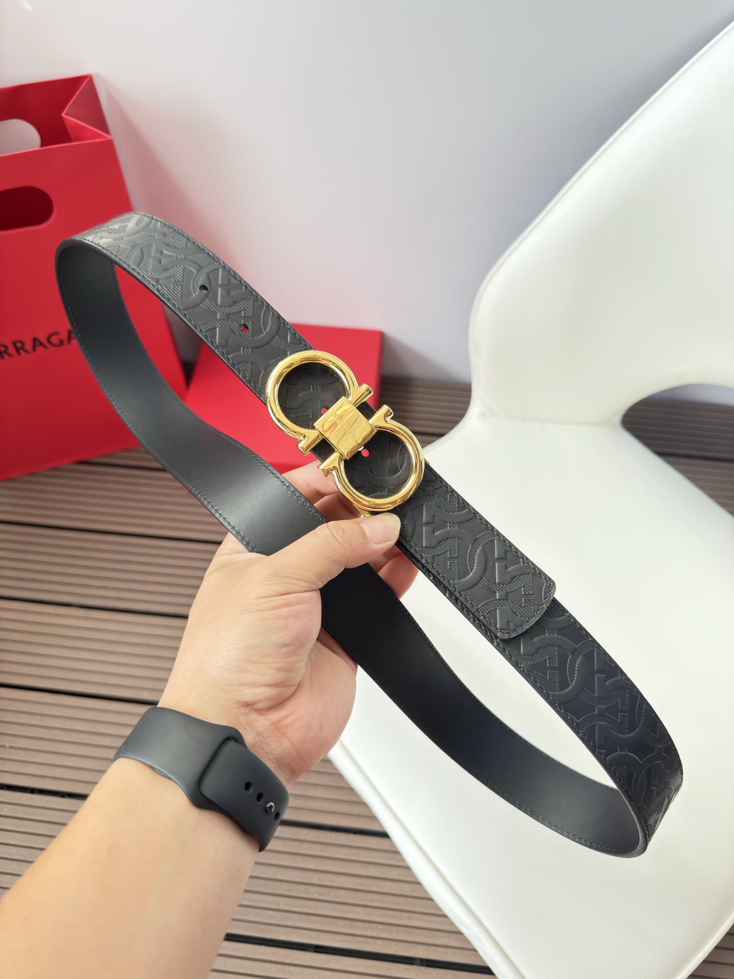 菲拉格慕3.5cm 原厂皮料.精密黄铜五金升级版、正品厂IP电镀！原版搭配、