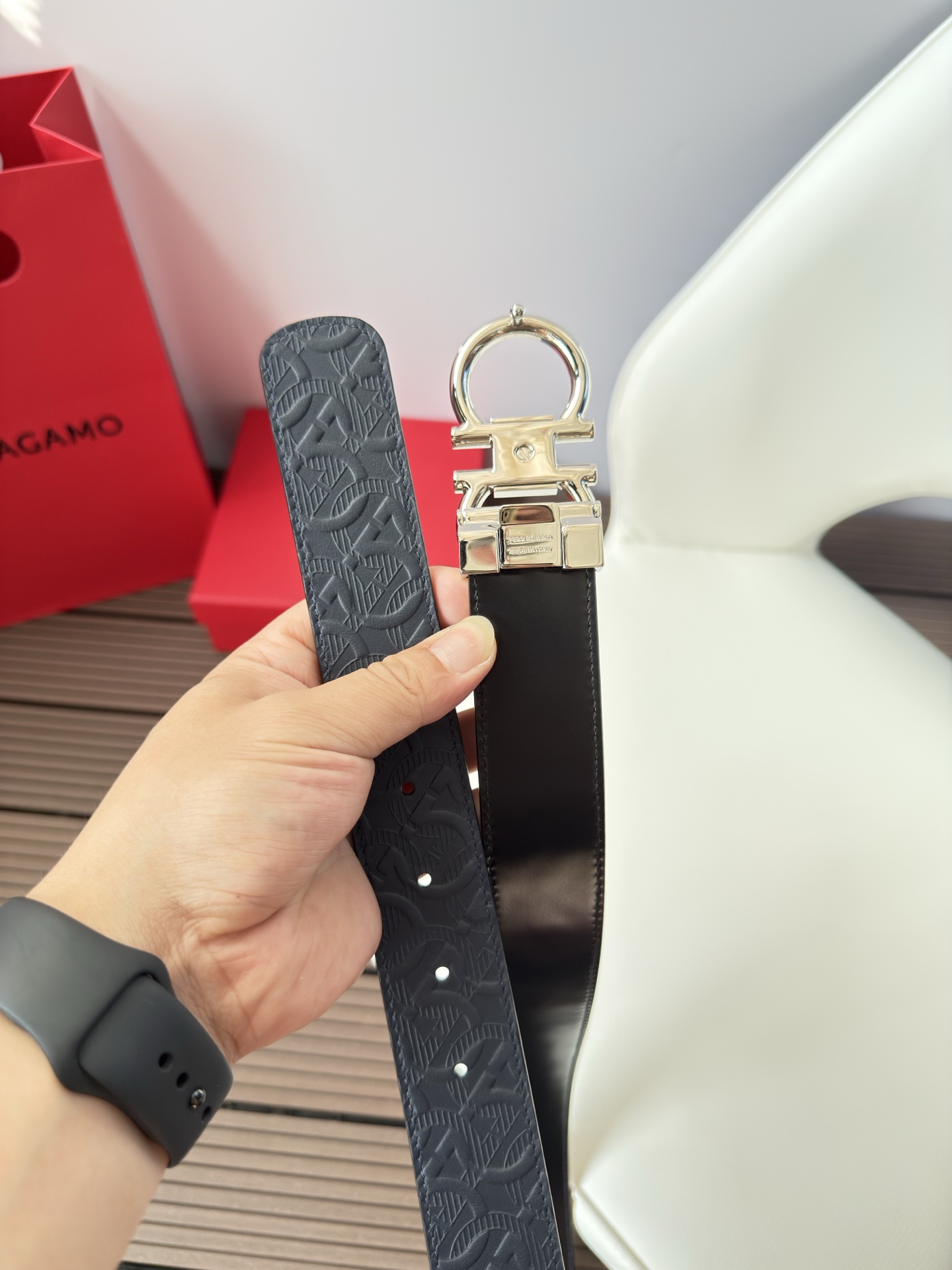 菲拉格慕3.5cm 原厂皮料.精密黄铜五金升级版、正品厂IP电镀！原版搭配、