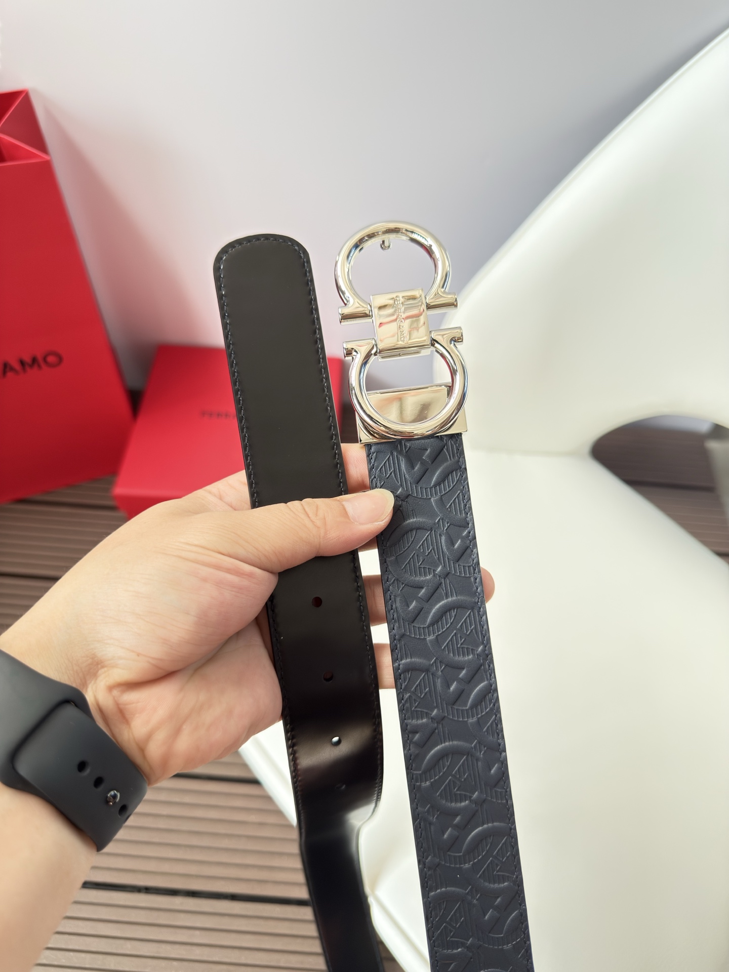 菲拉格慕3.5cm 原厂皮料.精密黄铜五金升级版、正品厂IP电镀！原版搭配、