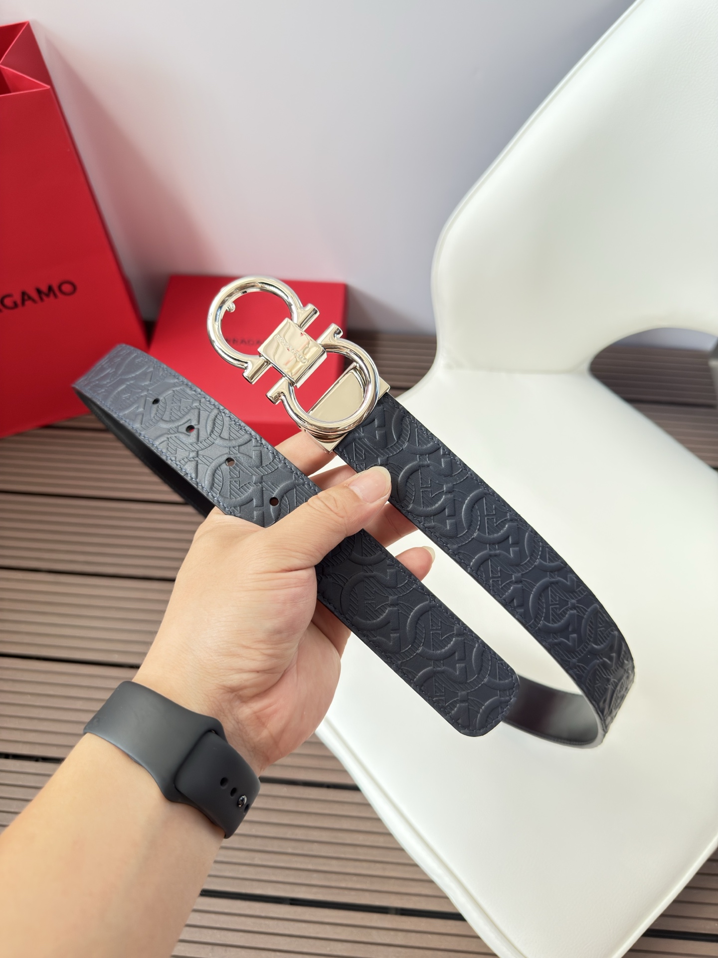 菲拉格慕3.5cm 原厂皮料.精密黄铜五金升级版、正品厂IP电镀！原版搭配、