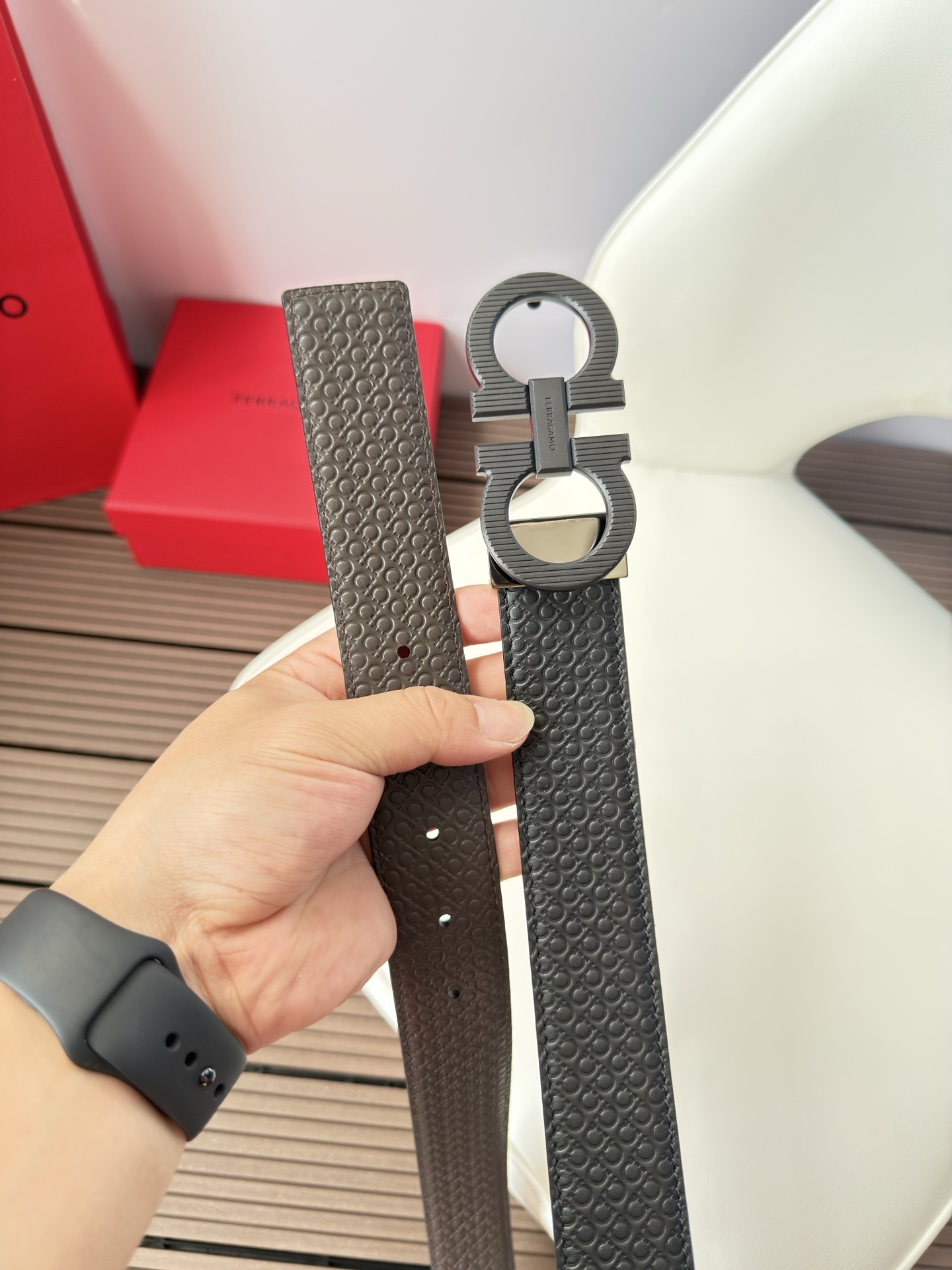 菲拉格慕3.5cm 原厂皮料.精密黄铜五金升级版、正品厂IP电镀！原版搭配、