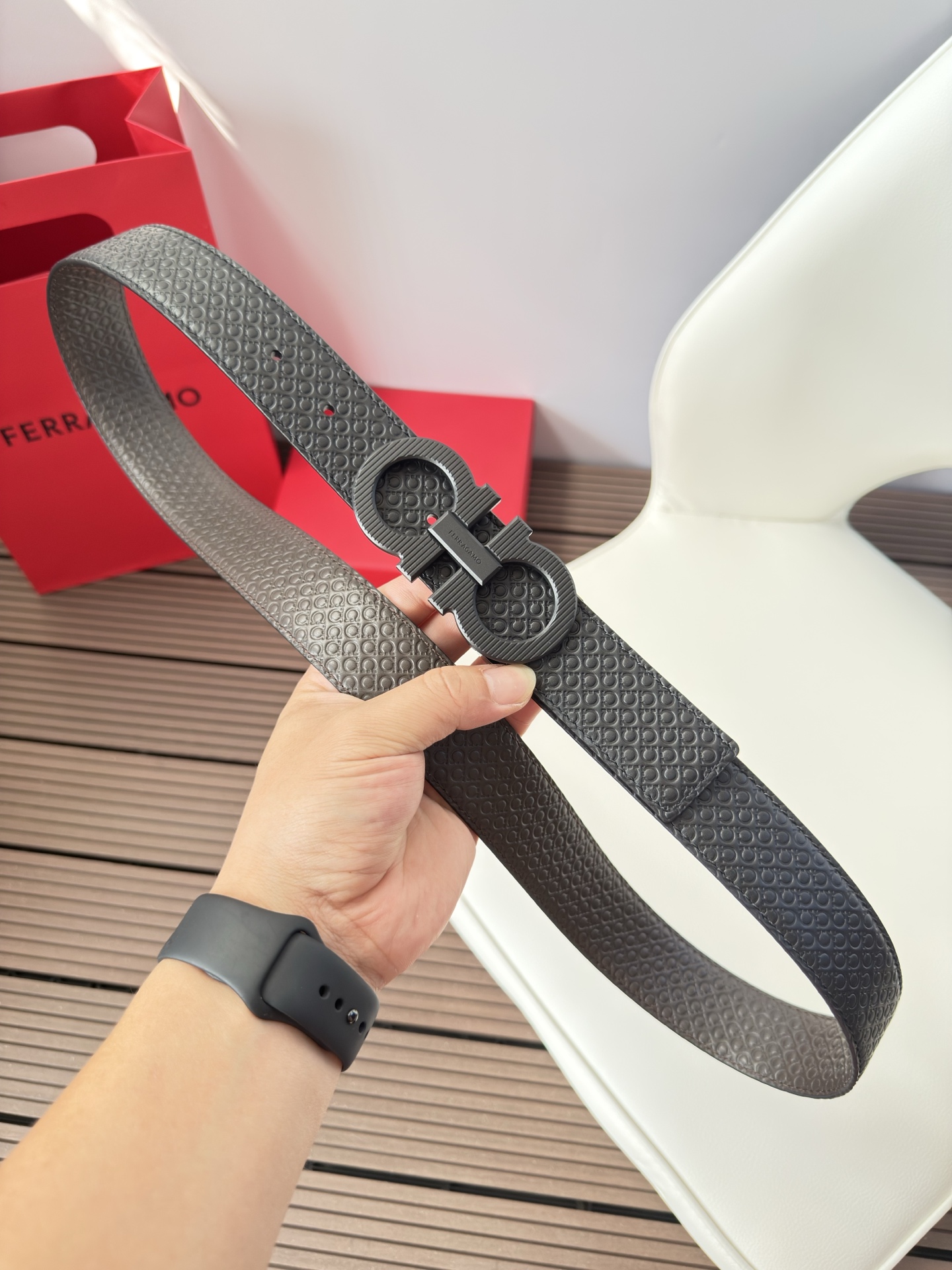 菲拉格慕3.5cm 原厂皮料.精密黄铜五金升级版、正品厂IP电镀！原版搭配、