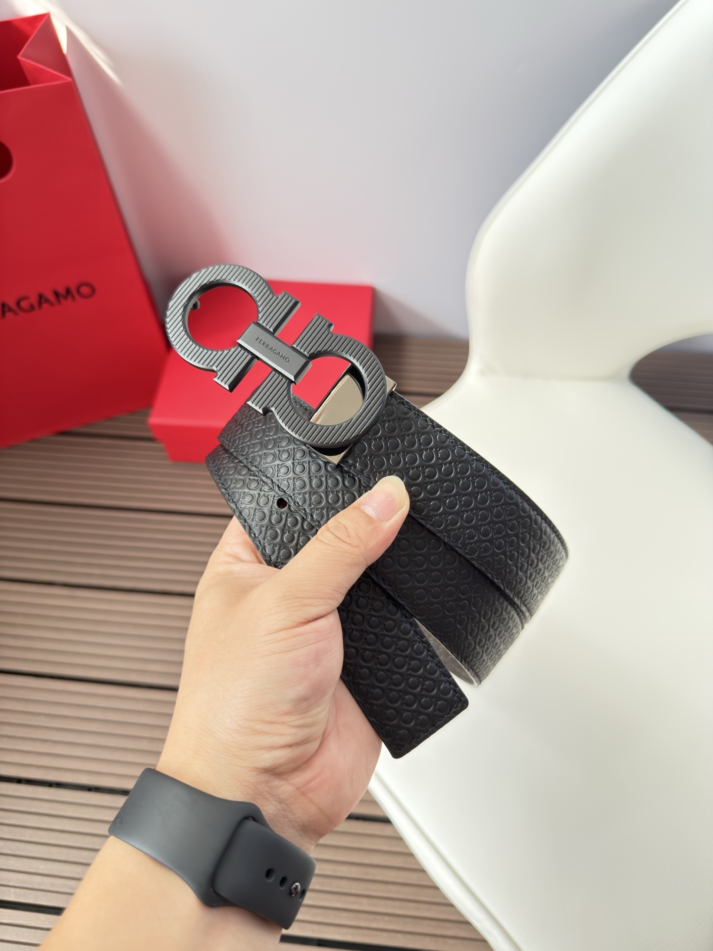 菲拉格慕3.5cm 原厂皮料.精密黄铜五金升级版、正品厂IP电镀！原版搭配、