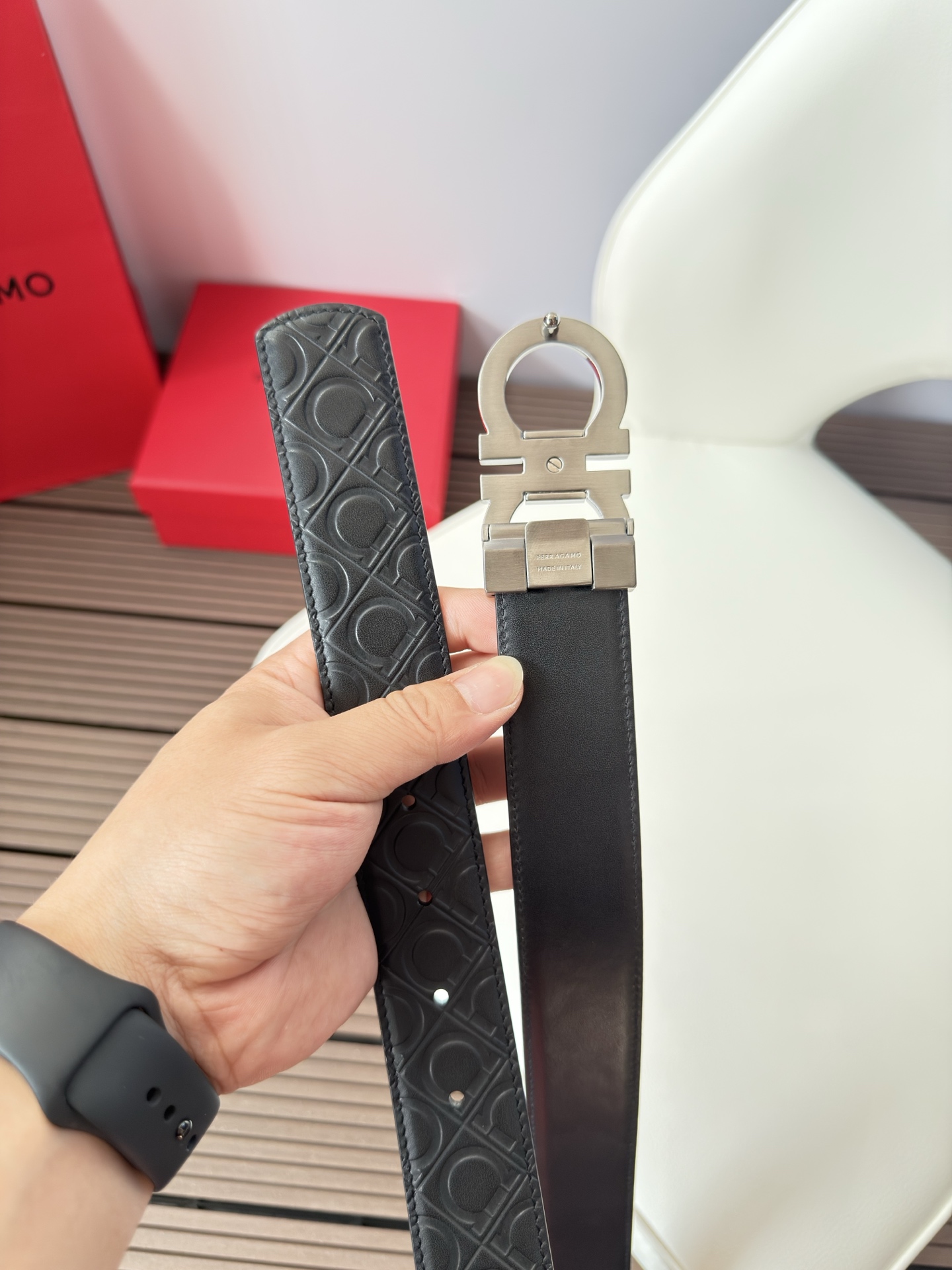 菲拉格慕3.5cm 原厂皮料.精密黄铜五金升级版、正品厂IP电镀！原版搭配、