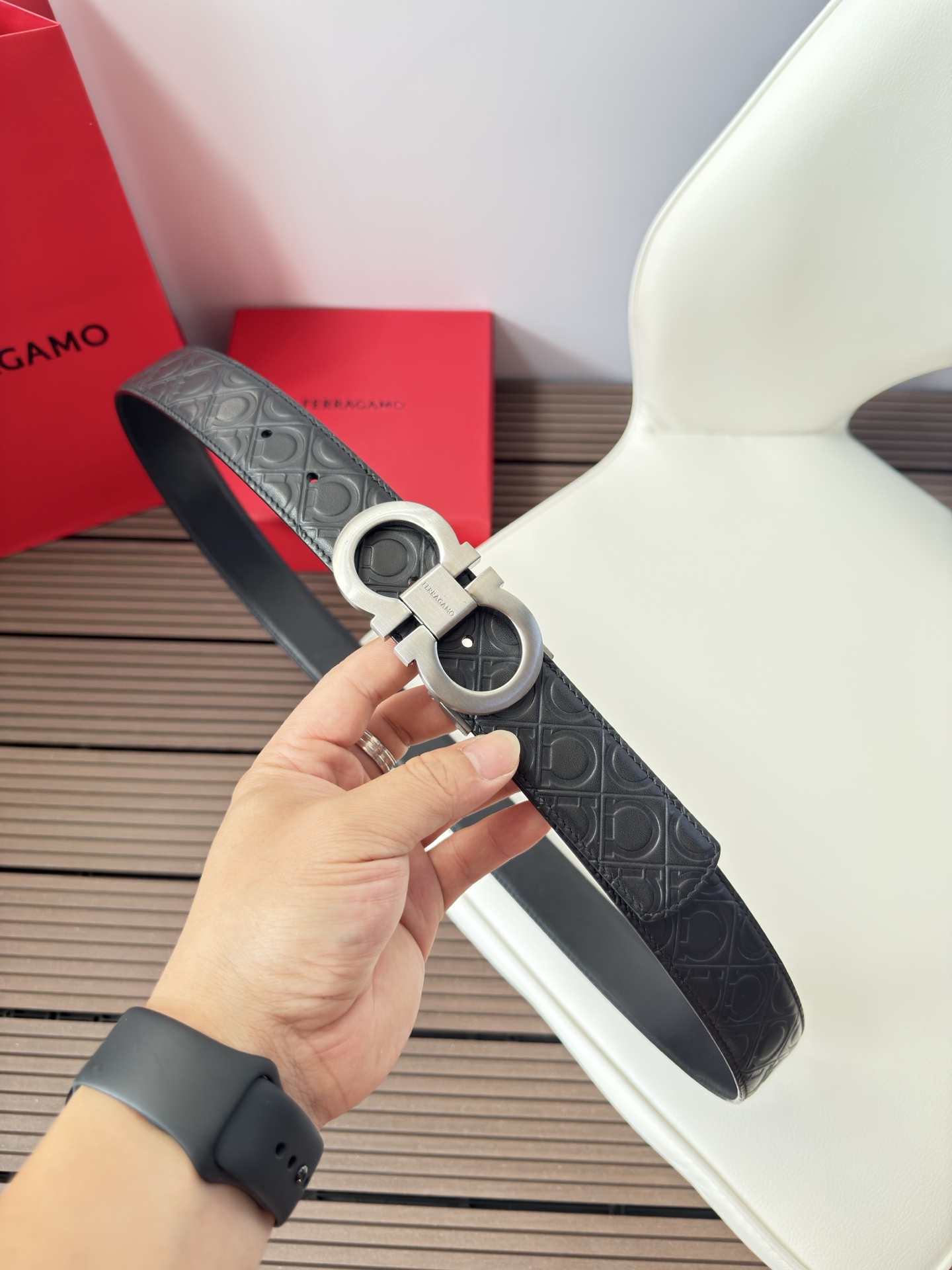 菲拉格慕3.5cm 原厂皮料.精密黄铜五金升级版、正品厂IP电镀！原版搭配、