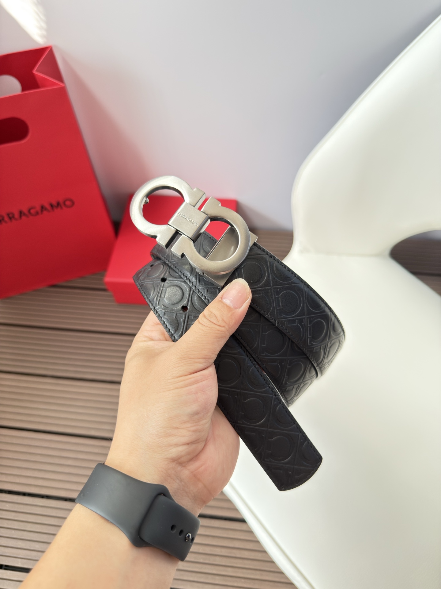 菲拉格慕3.5cm 原厂皮料.精密黄铜五金升级版、正品厂IP电镀！原版搭配、