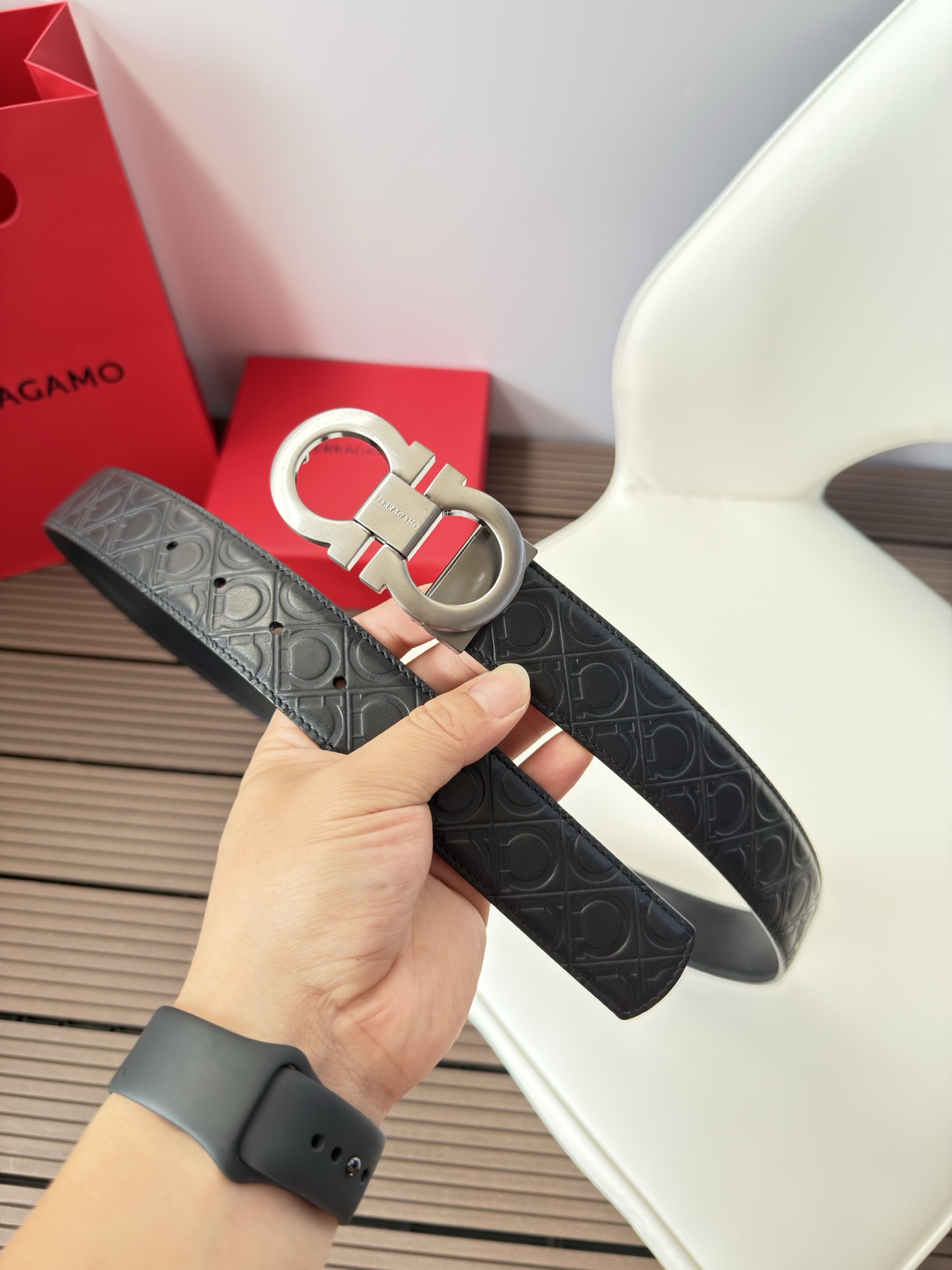 菲拉格慕3.5cm 原厂皮料.精密黄铜五金升级版、正品厂IP电镀！原版搭配、