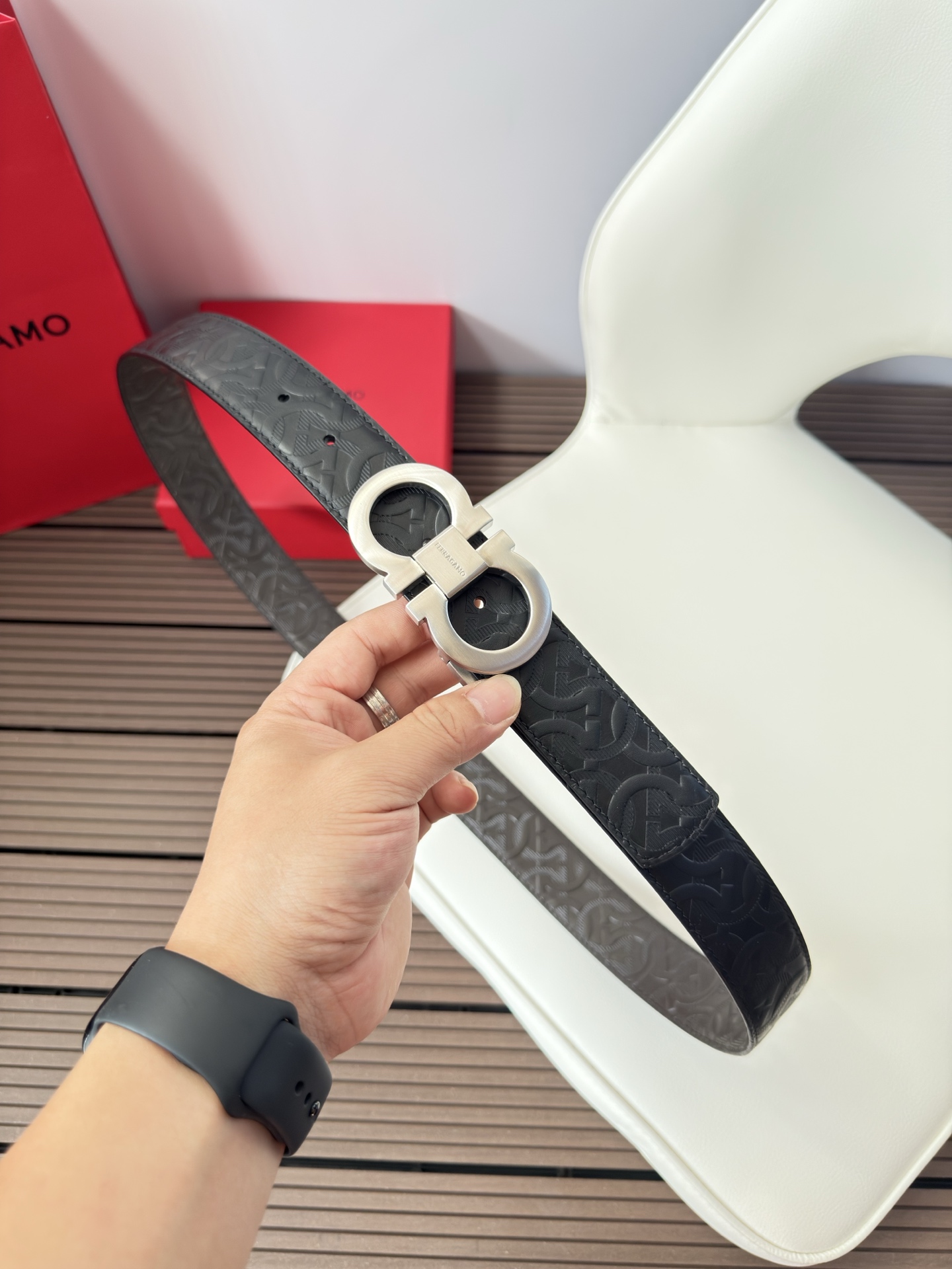 菲拉格慕3.5cm 原厂皮料.精密黄铜五金升级版、正品厂IP电镀！原版搭配、