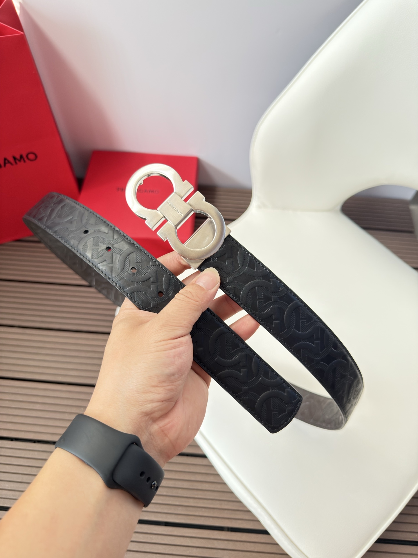 菲拉格慕3.5cm 原厂皮料.精密黄铜五金升级版、正品厂IP电镀！原版搭配、