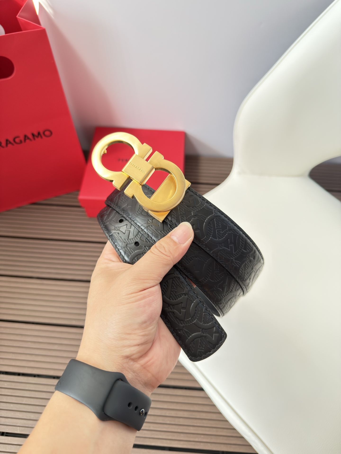 菲拉格慕3.5cm 原厂皮料.精密黄铜五金升级版、正品厂IP电镀！原版搭配、