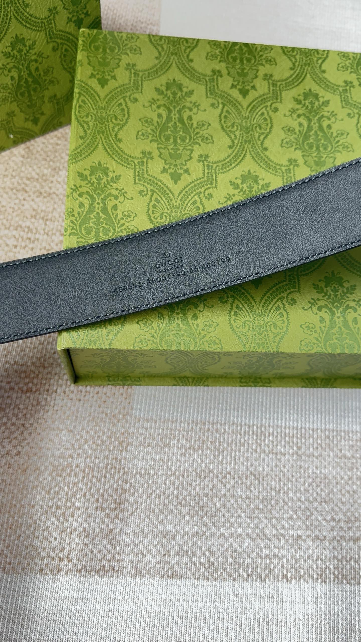 古驰双面小牛皮 搭配精品扣,原产皮料定制，专柜宽度4.0cm