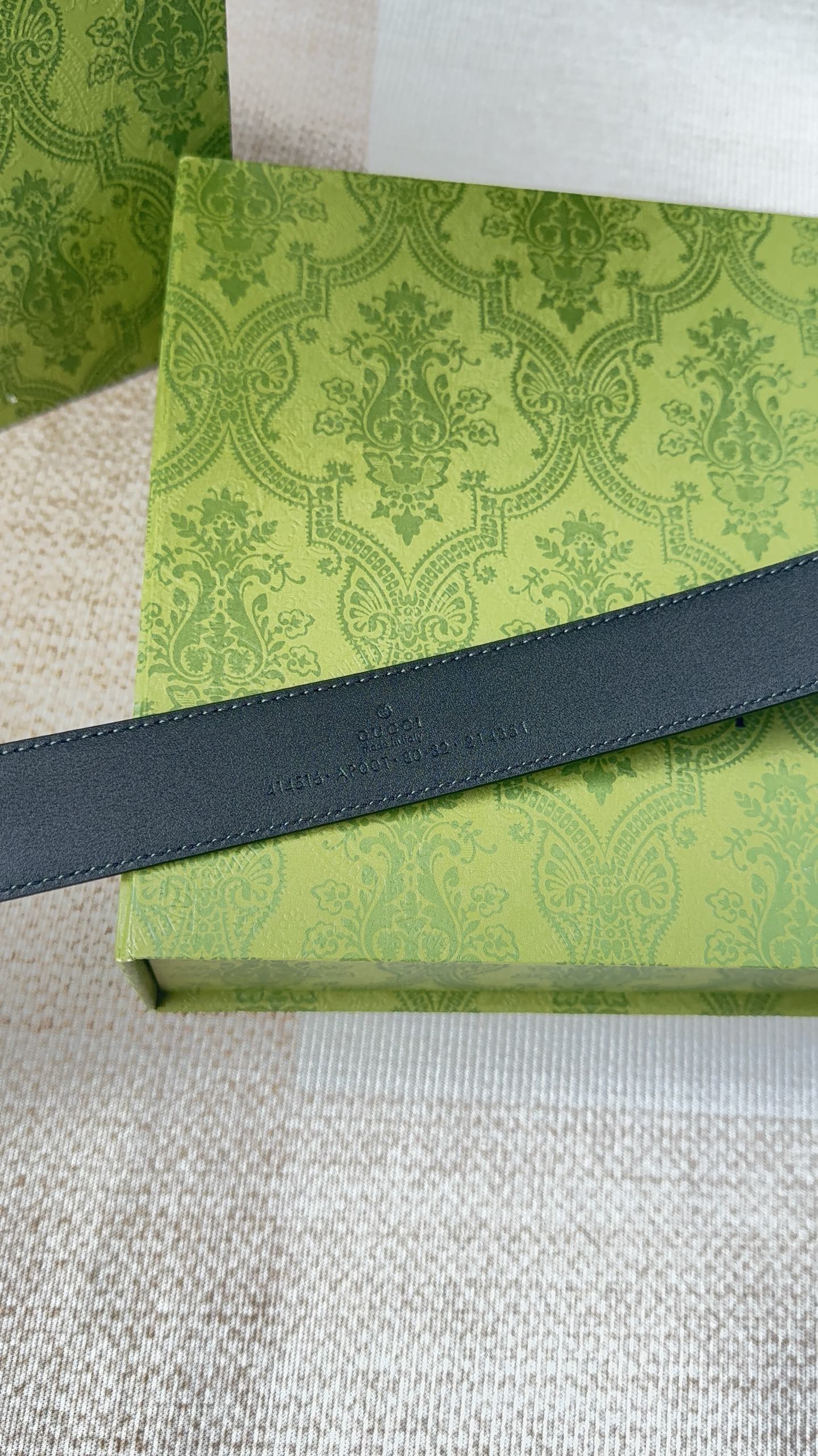 古驰双面小牛皮 搭配精品扣,原产皮料定制，专柜宽度3.0