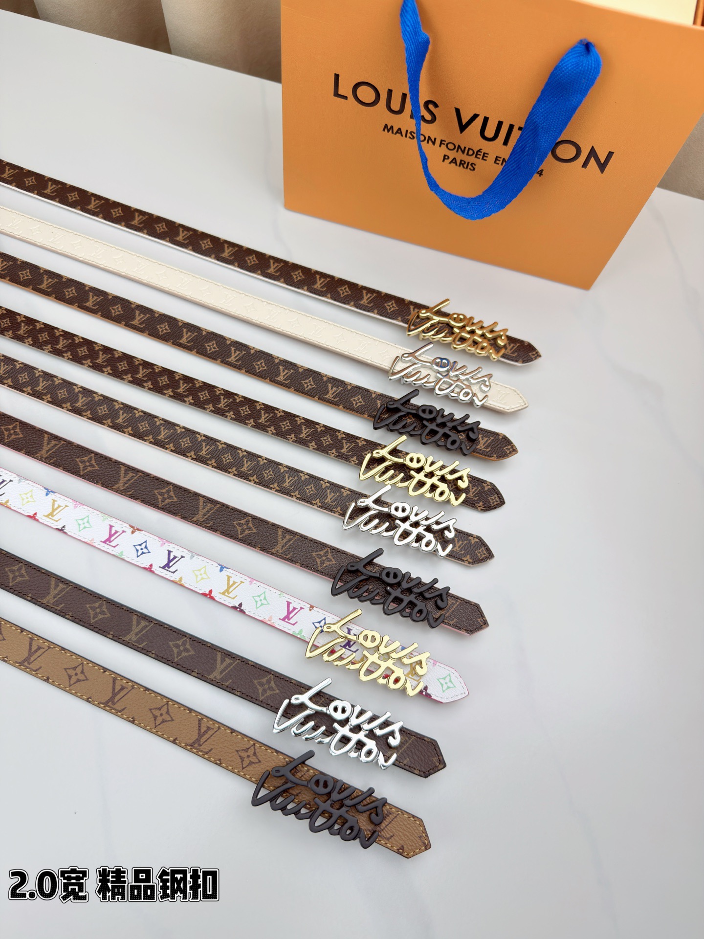 Louis Vuitton Women Thin Leather Belt Multi-Style 