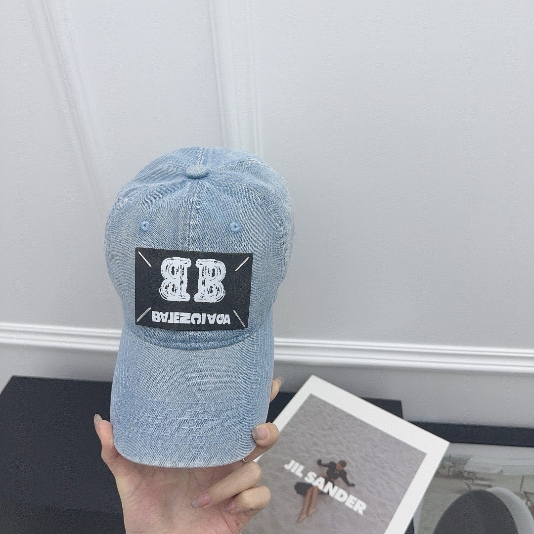 Especial nueva gorra de béisbol Balenciaga! 🤩 con tela vaquera con personalidad~ unisex para hombre y mujer, gorra de …