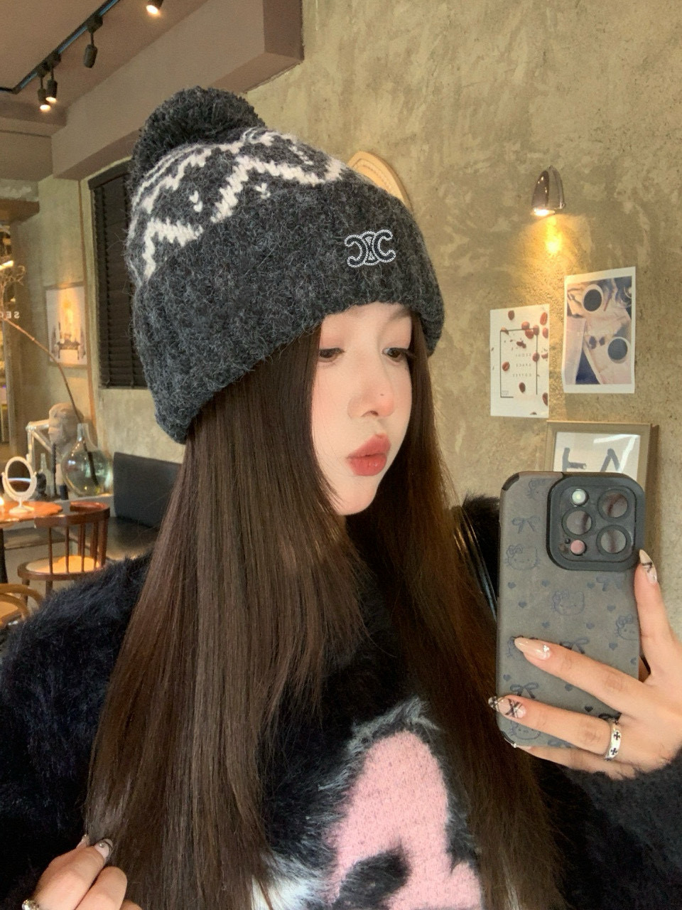 🎀CELINE 🎄氛围感感毛线帽~