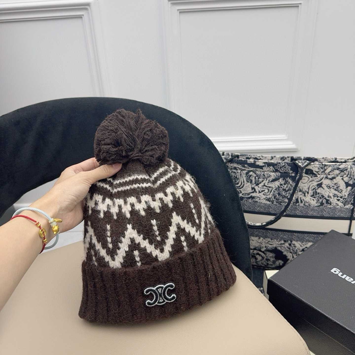 🎀CELINE 🎄氛围感感毛线帽~