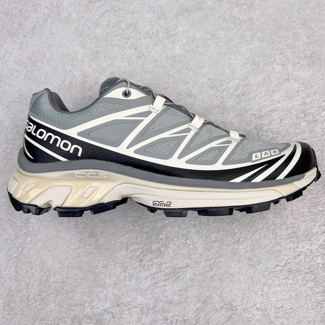＃C版纯原福利‼️Salomon 萨洛蒙 XT-6 复古机能户外跑鞋 这双XT-6 鞋面以锯齿状的包裹系