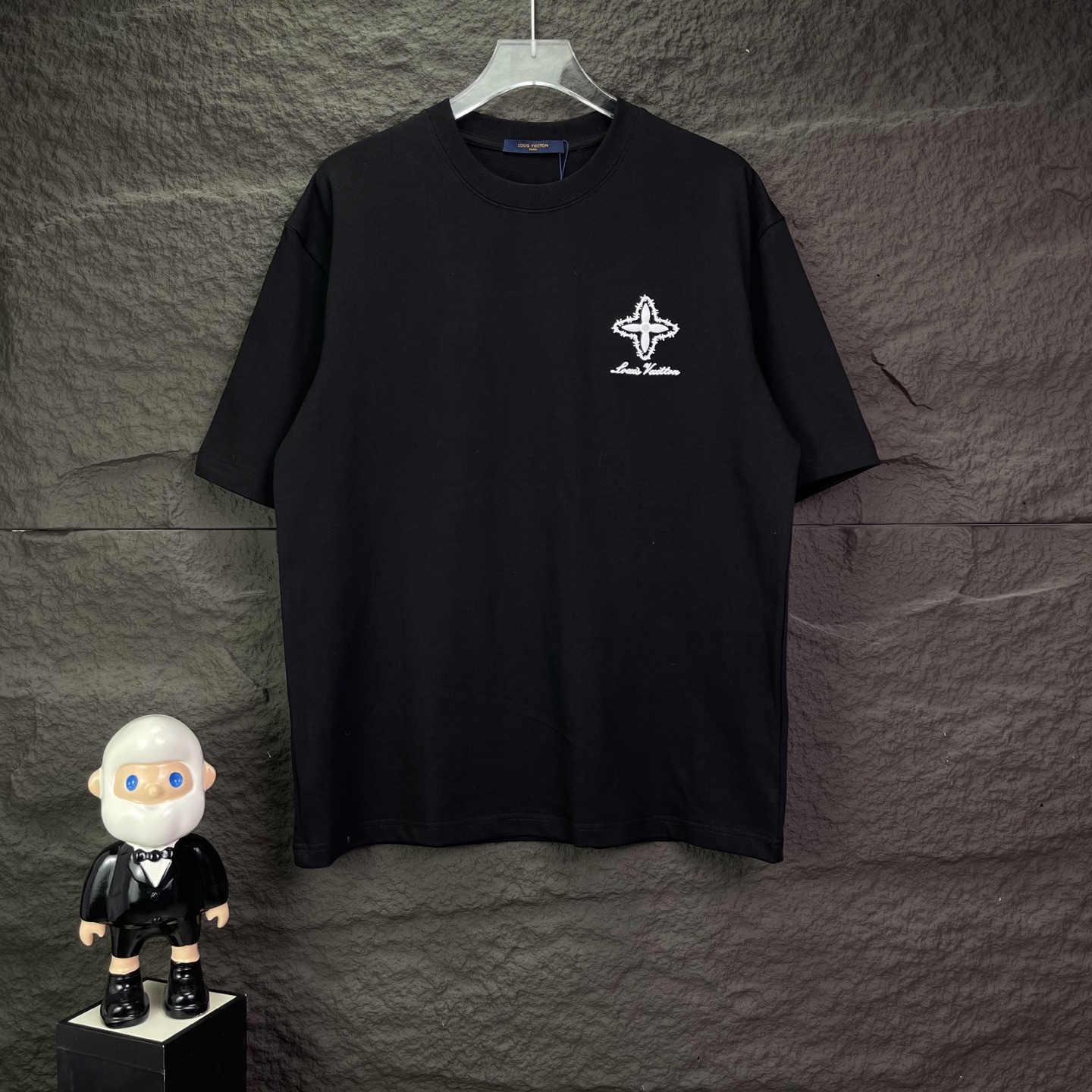 P80 louis vuitto*2026 última camiseta de manga corta bordada 🪡, material: algodón peinado de doble hilo de alta versió…
