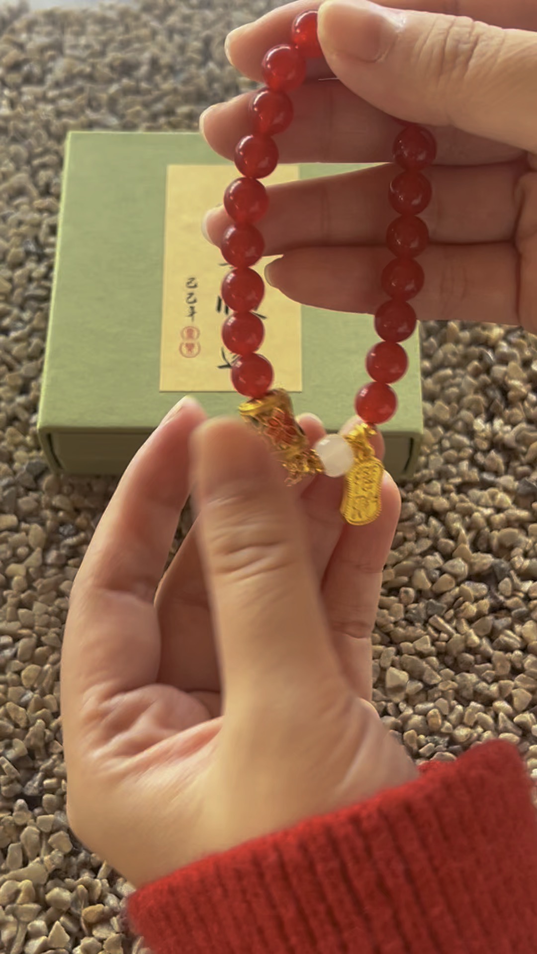Ice Red Agate Bracelet - Jewelry