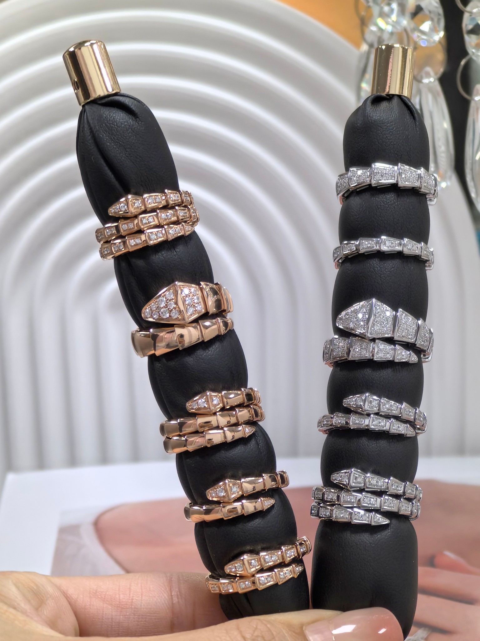 BVLGARI Narrow Pavé Diamond Ring - Comprehensive 7