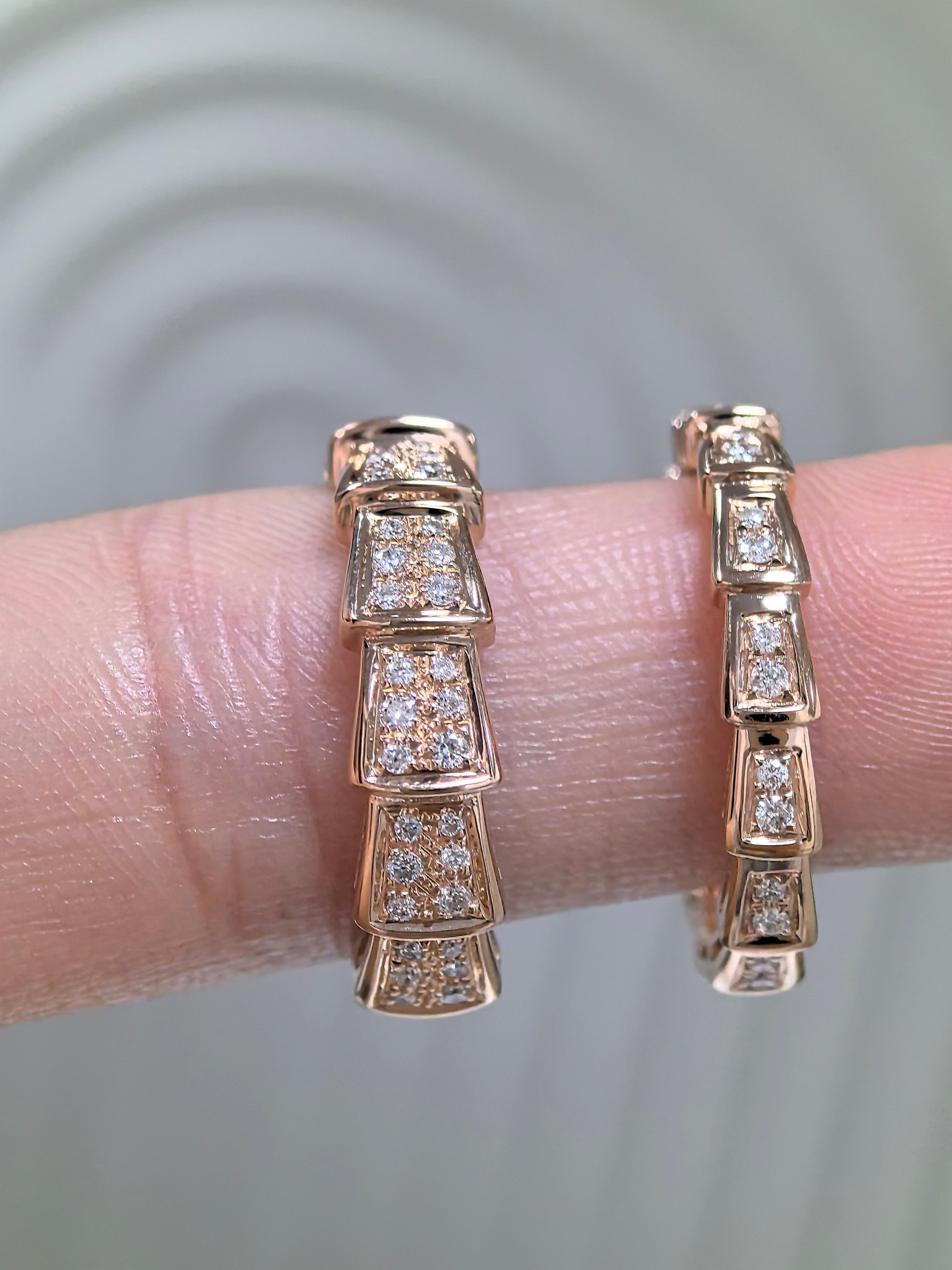 BVLGARI Narrow Pavé Diamond Ring - Comprehensive 6