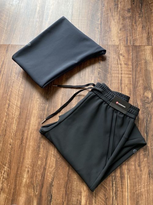 Lululemon Men's Black Tracksuit Bottoms Drawstring Athletic Fit Pants 1 Lululemon Men's Black Tracksuit Bottoms Drawstring Athletic Fit Pants