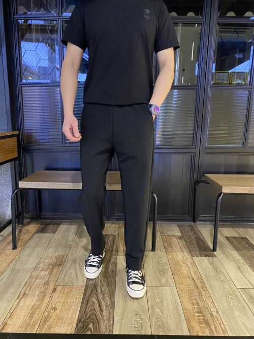 Men's Spring Slim Fit Activewear Black Label Casual Pants 1 Men's Spring Slim Fit Activewear Black Label Casual Pants