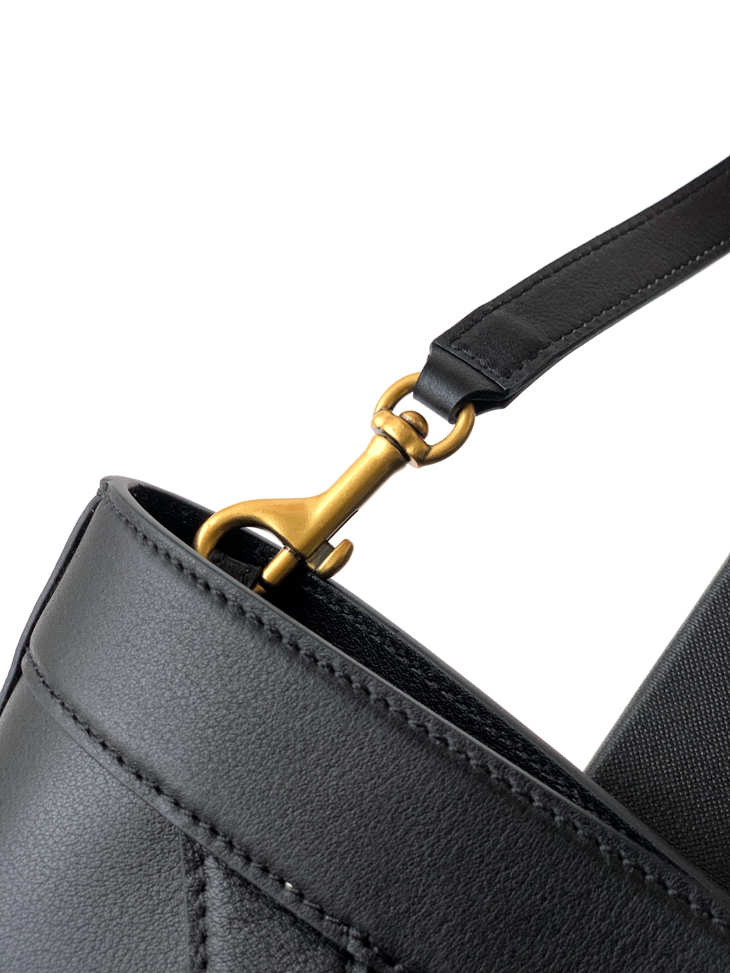 Yブランド ブラックラムレザー ビジネスバッグ 秋冬限定