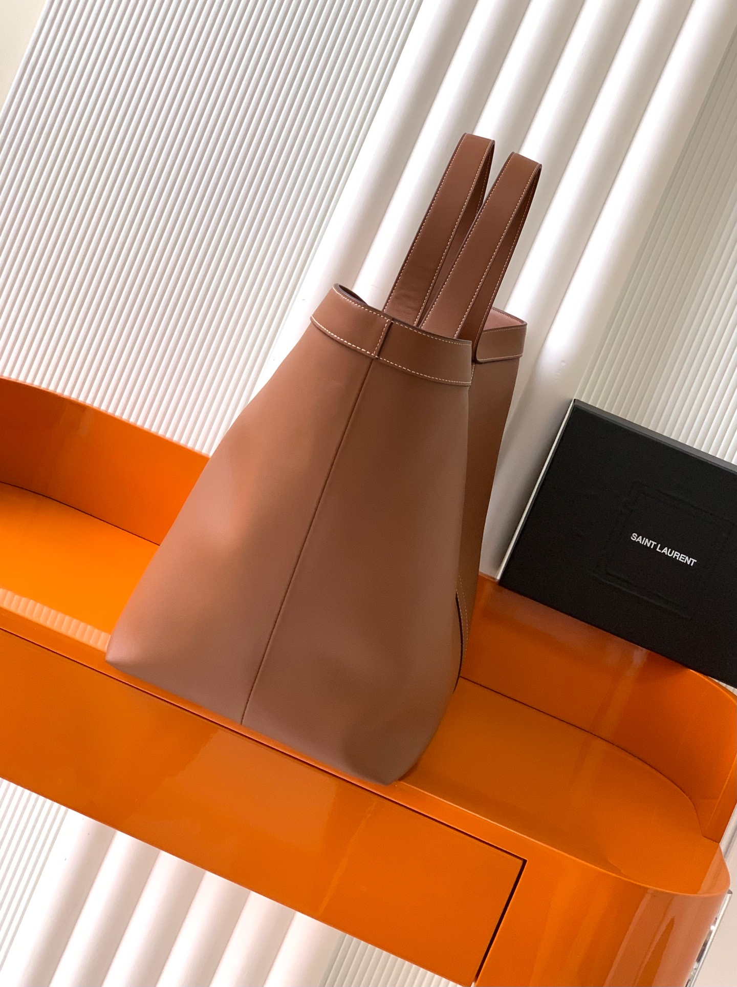 Y家新款棕平纹古金デザイン軽量トートバッグ