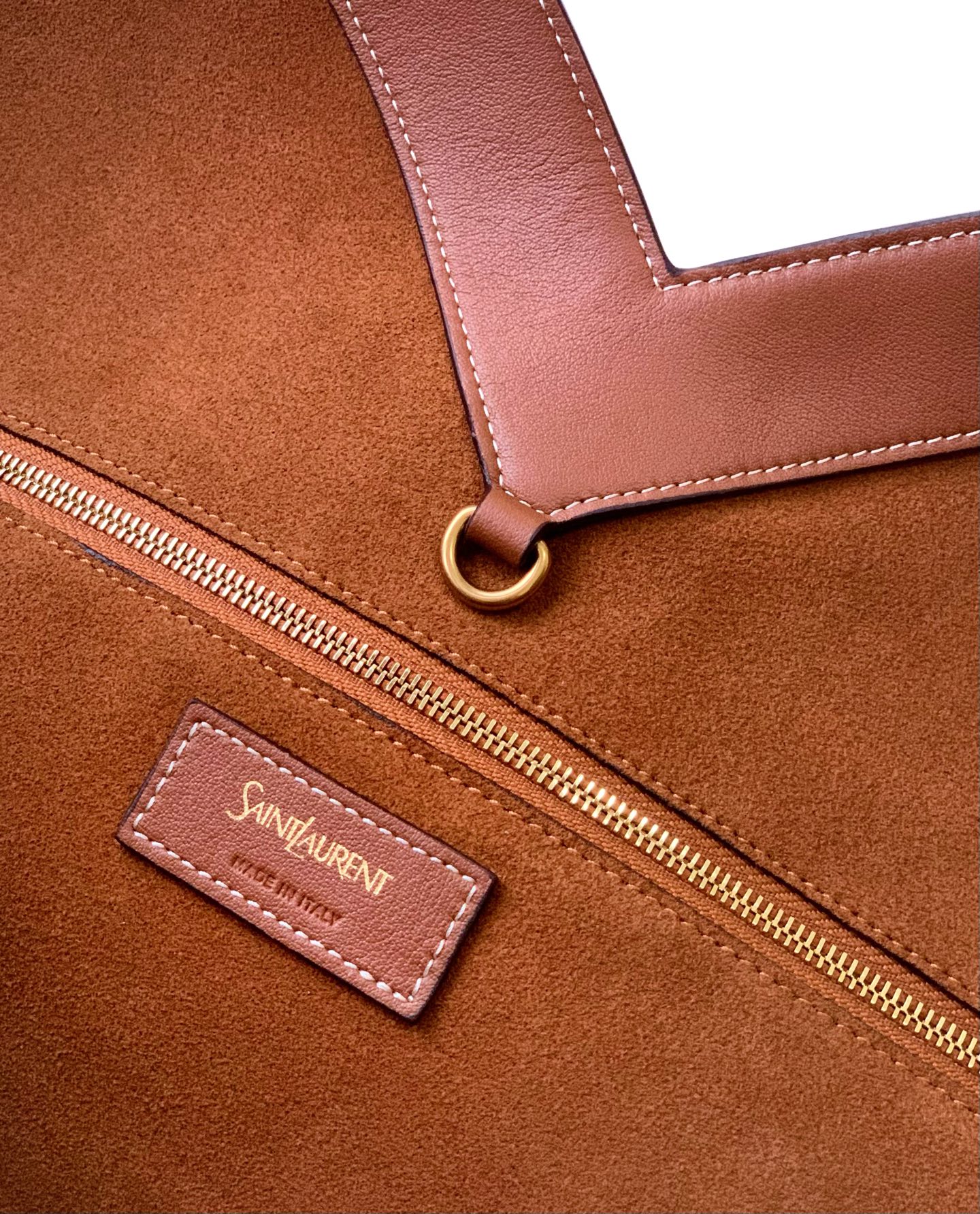 Y家新款棕平纹古金デザイン軽量トートバッグ