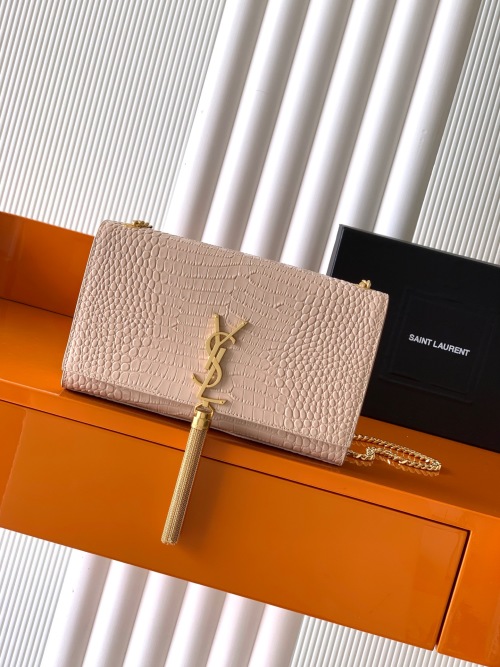 Yves Saint Laurent Kate Chain Bag in Crocodile Embossed Leather 1 Yves Saint Laurent Kate Chain Bag in Crocodile Embossed Leather