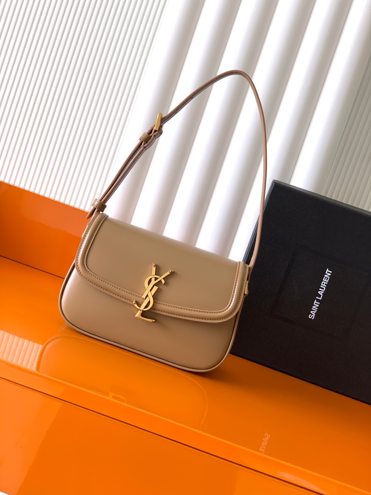 Saint Laurent 小号 YSL/圣罗兰 女士SOLFERINO小号BOX皮革手袋