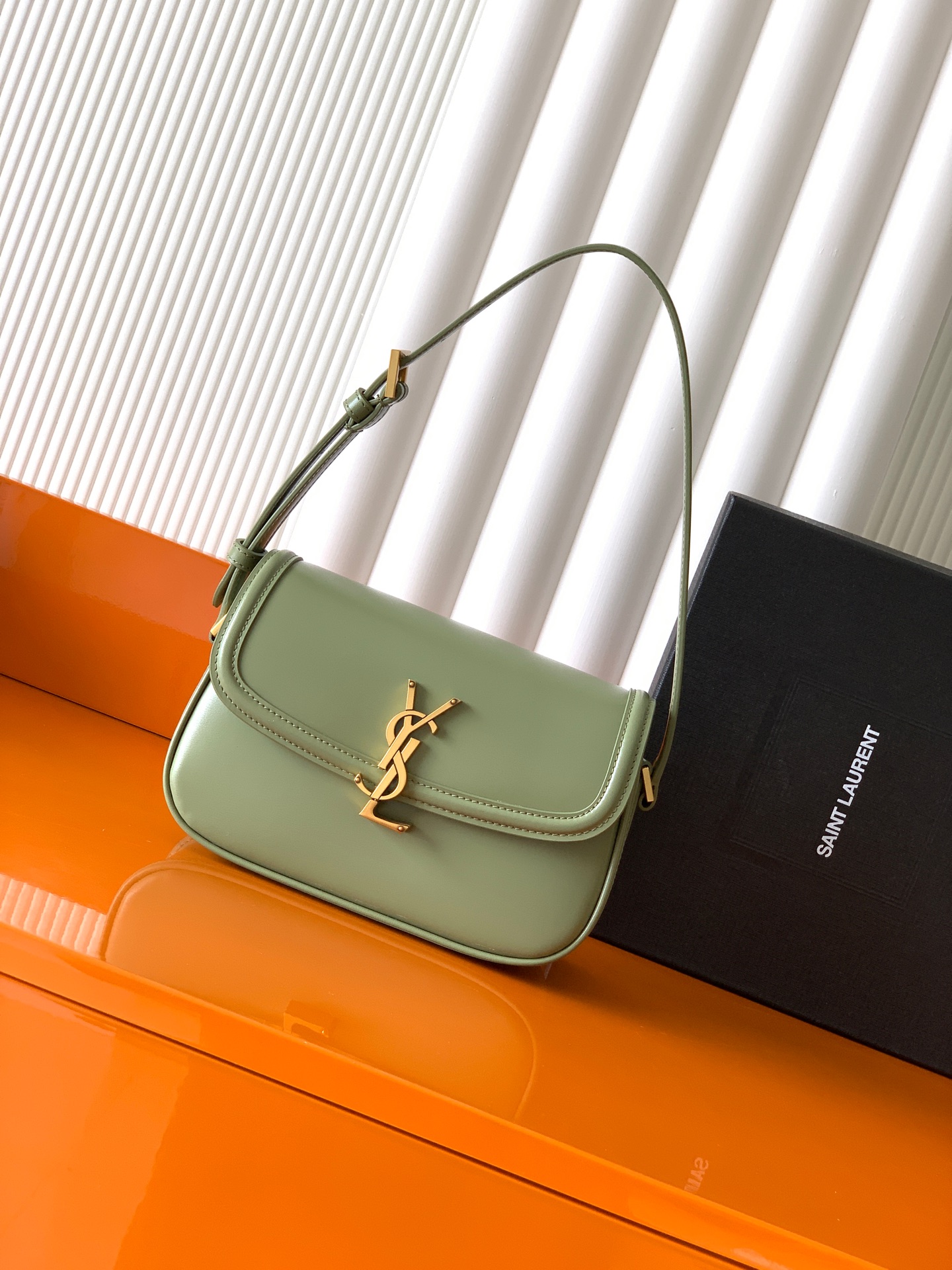 Saint Laurent 小号 YSL/圣罗兰 女士SOLFERINO小号BOX皮革手袋