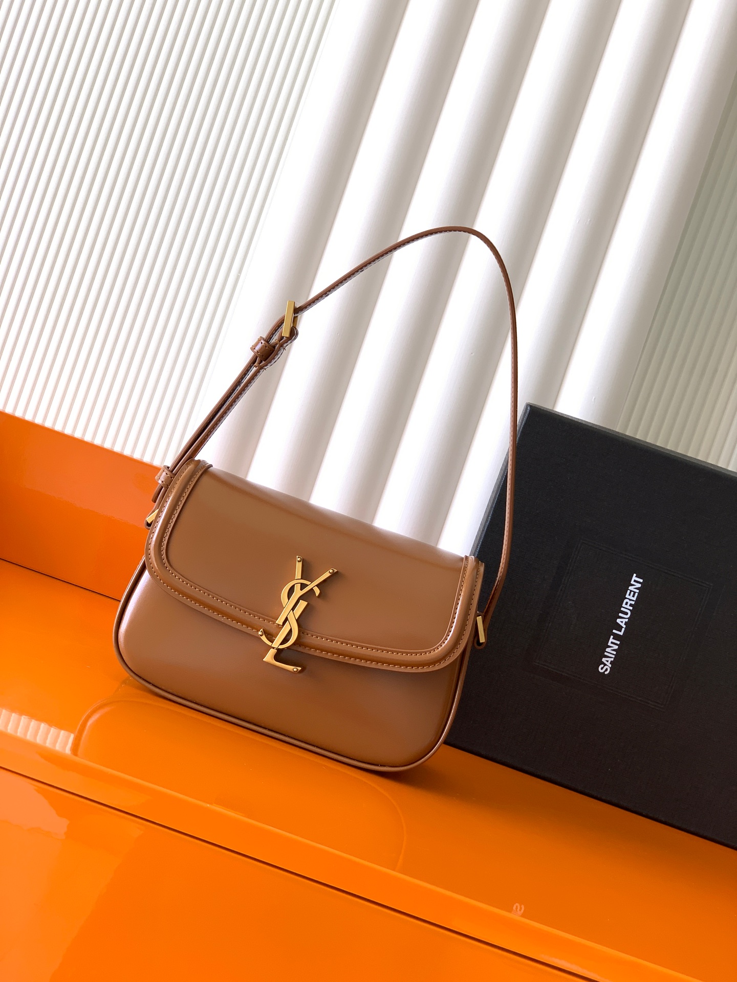 Saint Laurent 小号 YSL/圣罗兰 女士SOLFERINO小号BOX皮革手袋